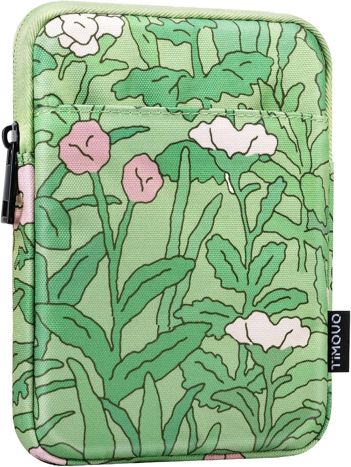TiMOVO 6-7 Inch Sleeve Case for eReader, Green Flower