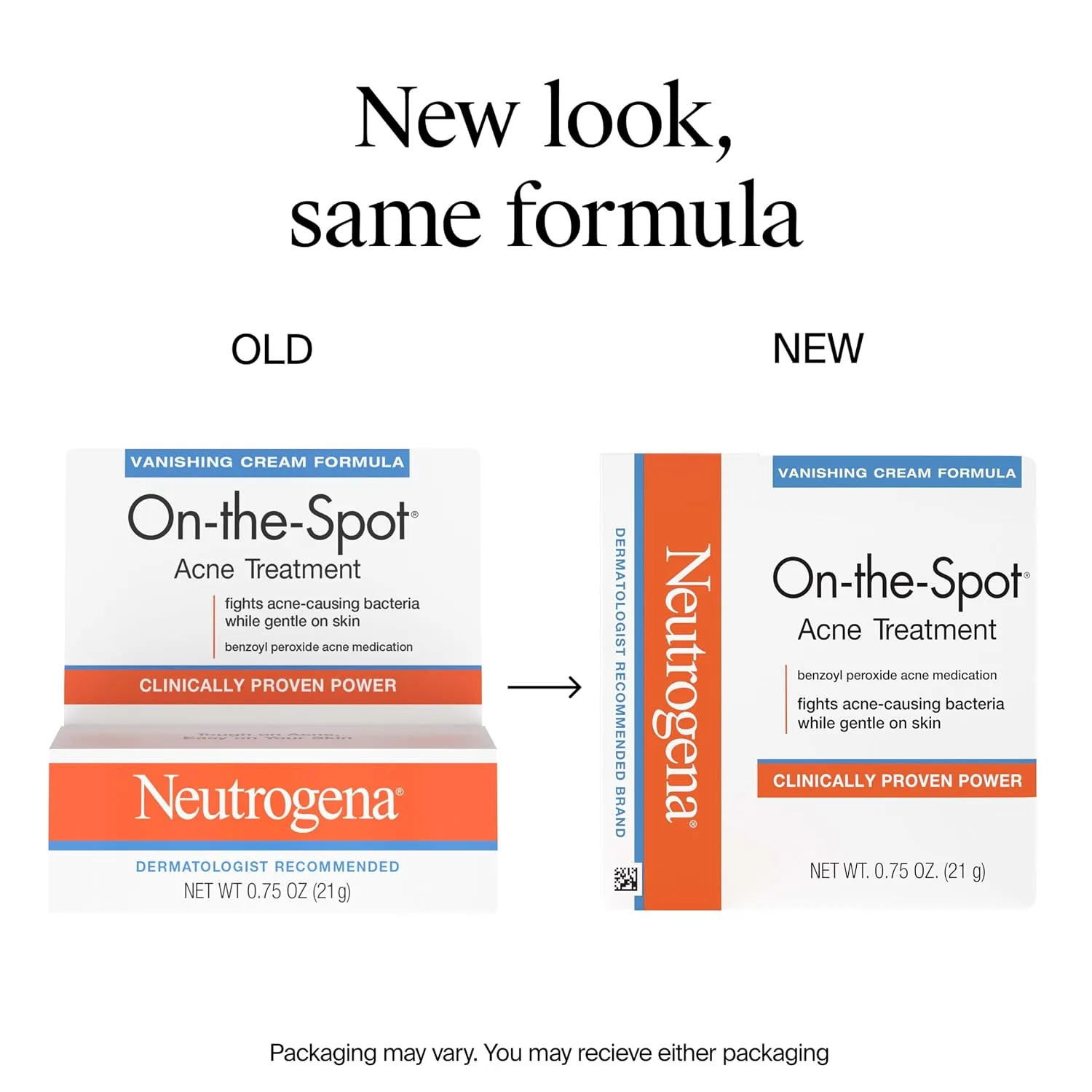 Neutrogena On-The-Spot Acne Spot Treatment Cream, 0.75 oz