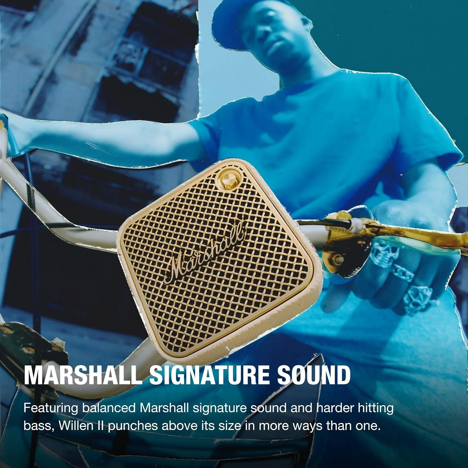 Marshall Willen II Portable Bluetooth Waterproof Speaker - Cream