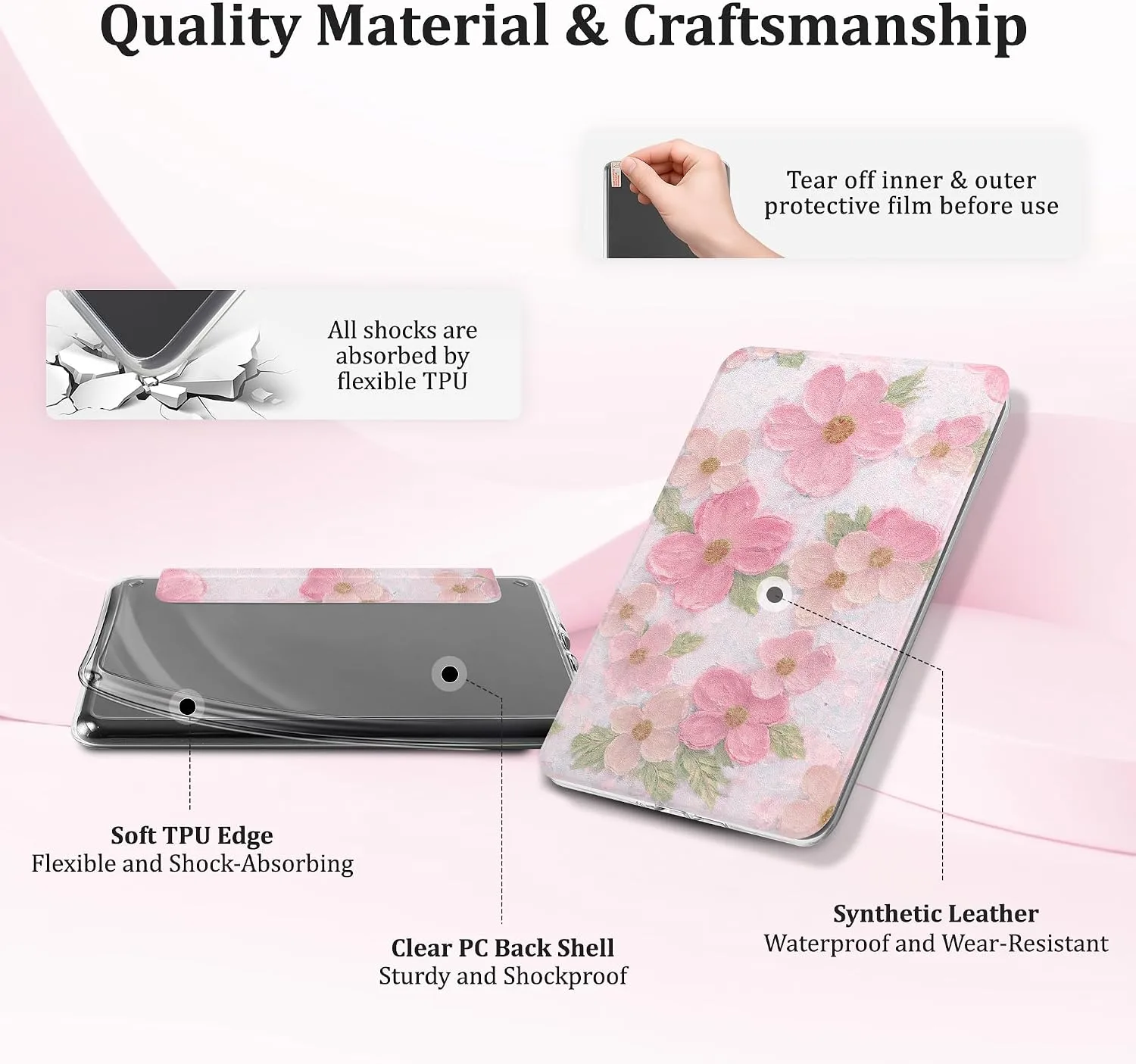 SESENSE Magnetic Case for 7'' Kindle Paperwhite 12th Gen 2024 & Colorsoft