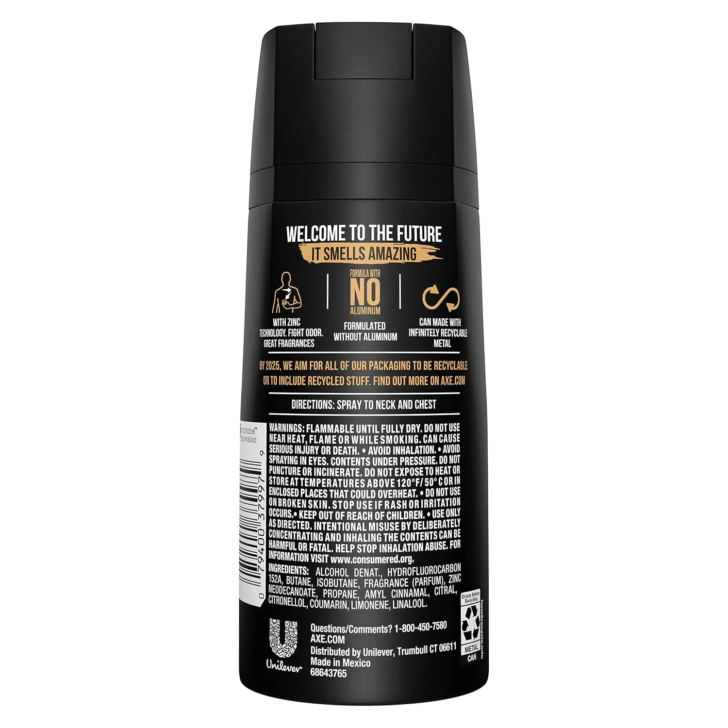 AXE Body Spray for Men, Dark Temptation 4 oz, Twin Pack