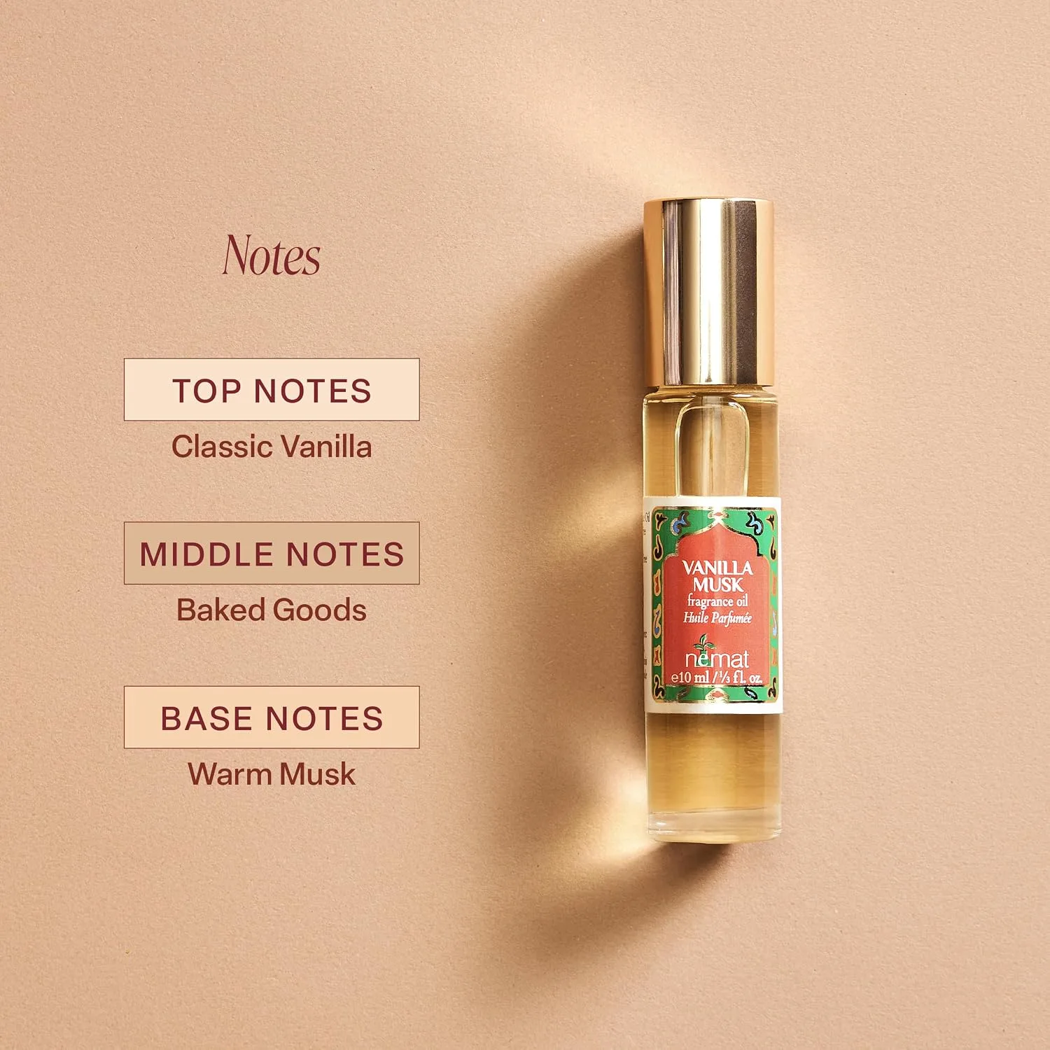 Nemat Vanilla Musk Perfume Oil Roll-On, 10 ml