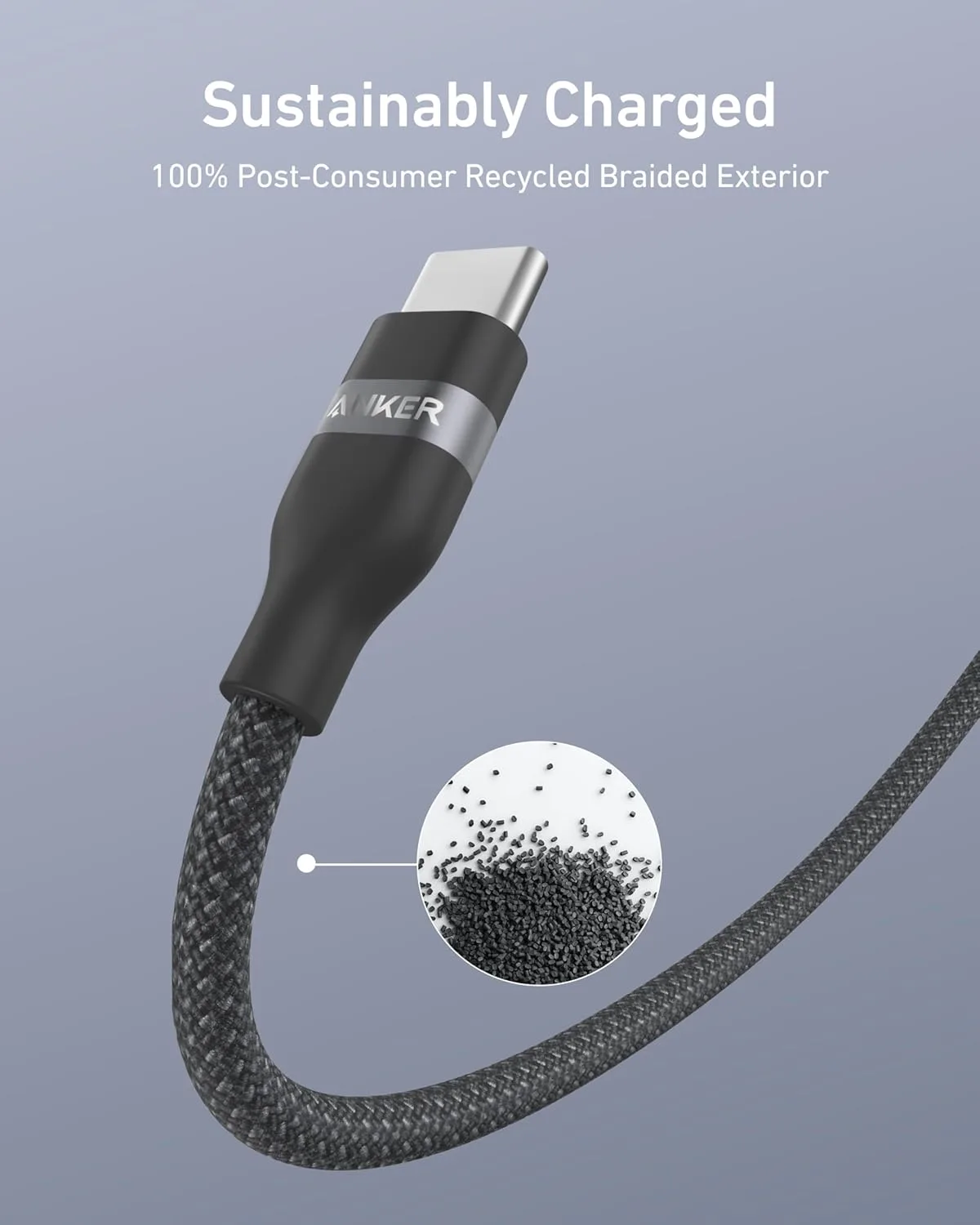 Anker Nano USB C to USB C Cable, 240W Fast Charging Cable (Black, 6ft)