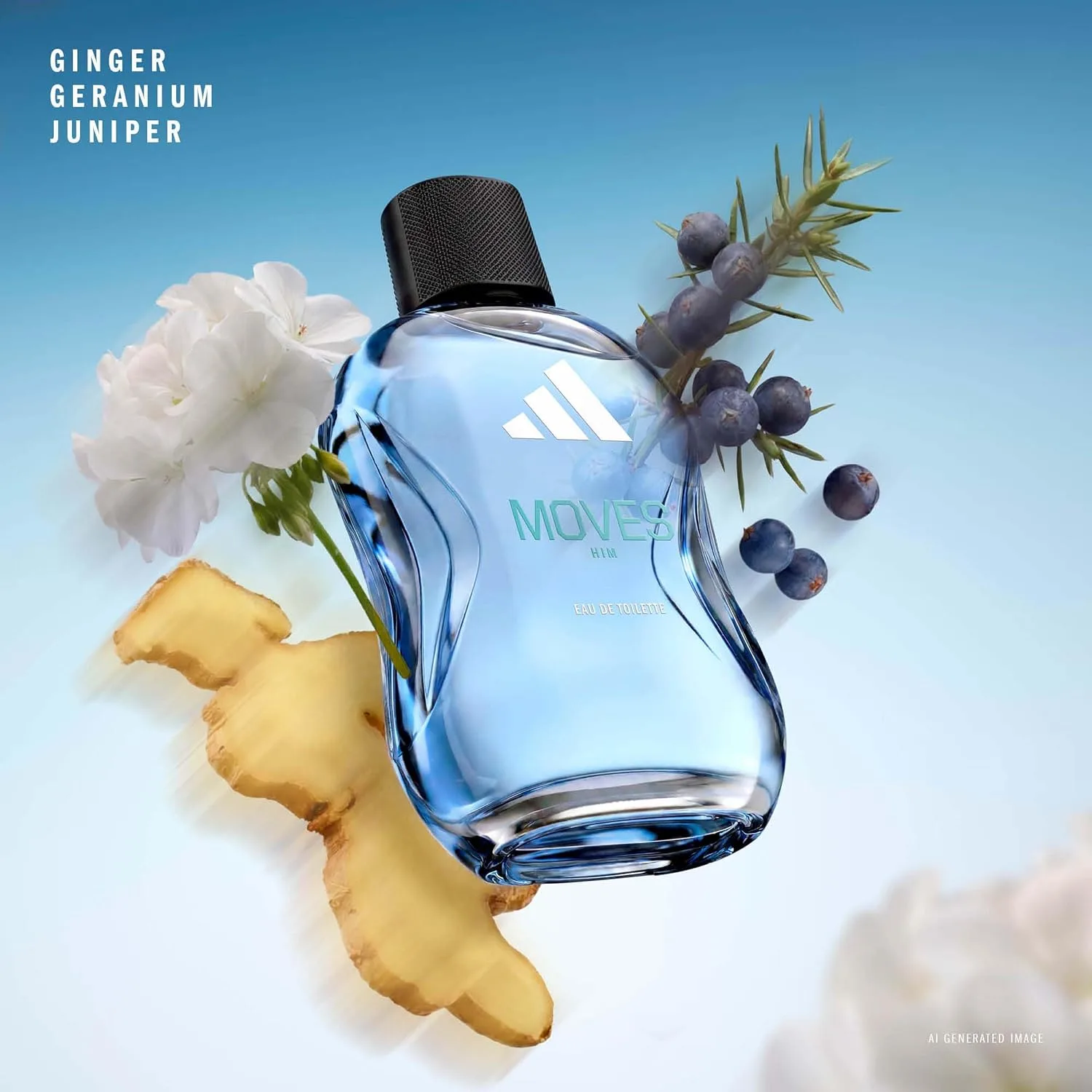 adidas Moves for Him Giftset including Eau de Toilette (50ml, 1.6fl oz.) and Body Fragrance (75ml, 2.5fl oz), Notes of Green Apple, Cedarwood, Musk, Men's Fragrance, Long Lasting, Sporty Fragrance