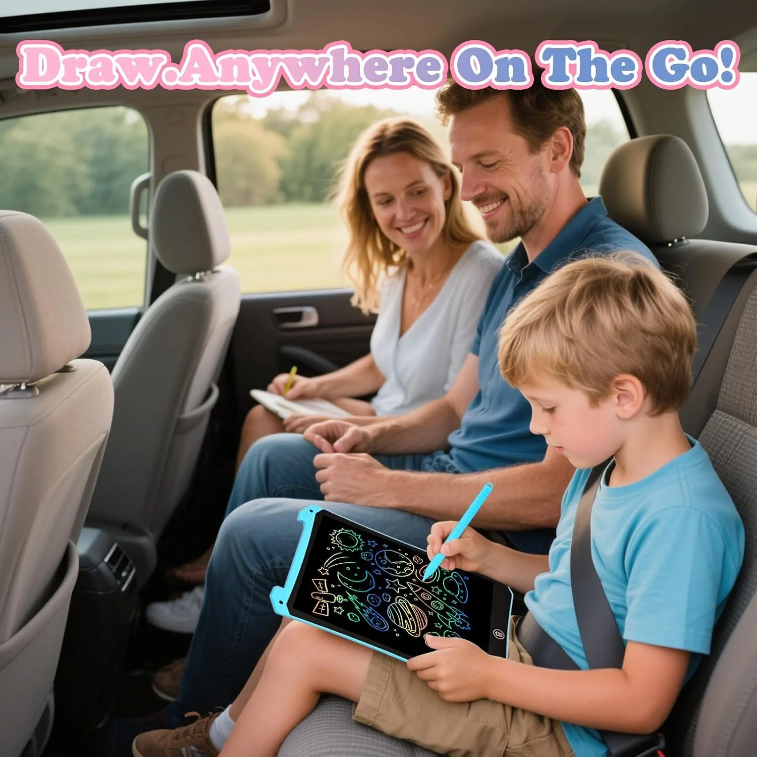 EooCoo 10 Inch LCD Writing Table for Kids, Drawing Pads 2 Pack