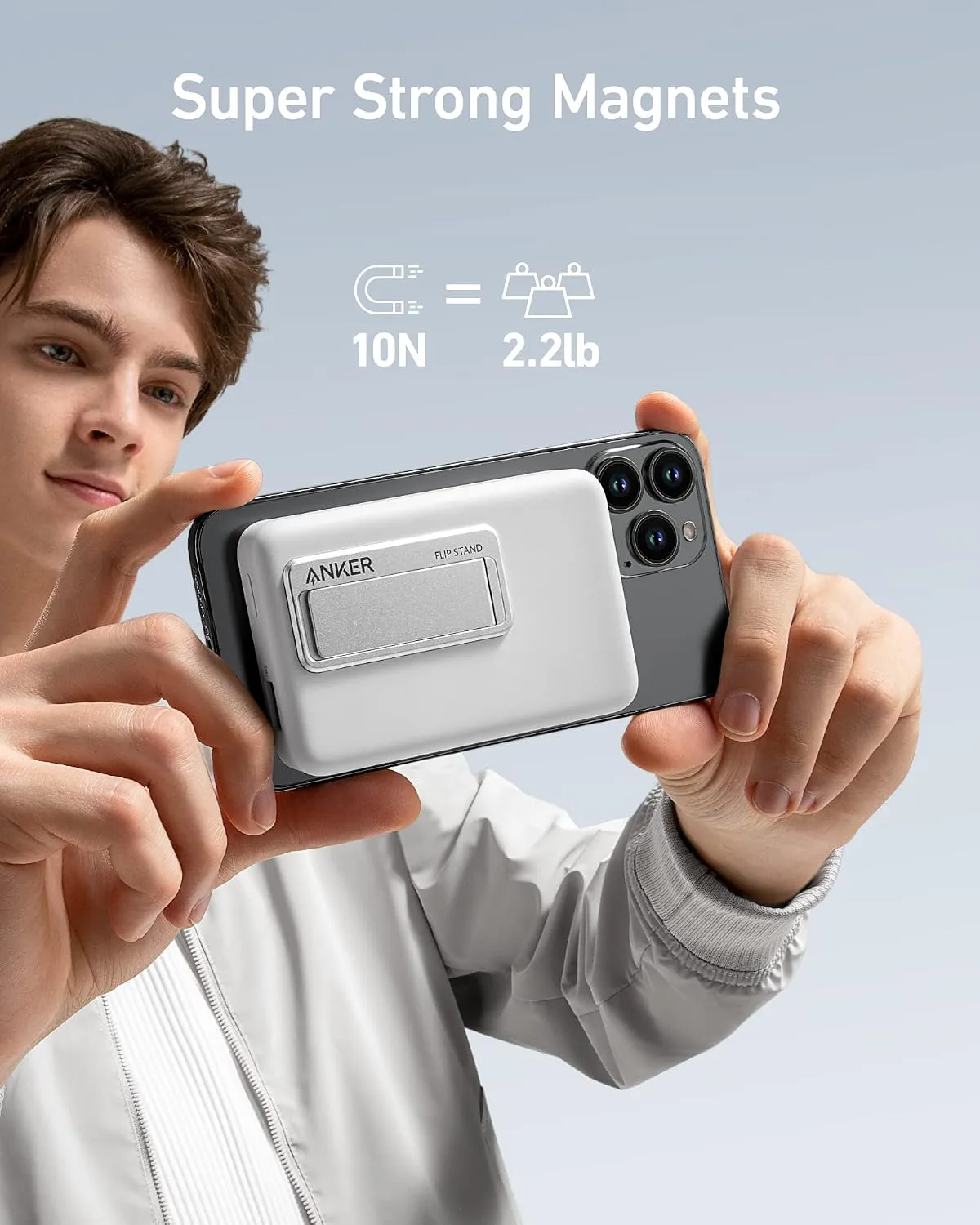 Anker 633 Magnetic Power Bank with Stand, 10,000mAh Portable Charger
