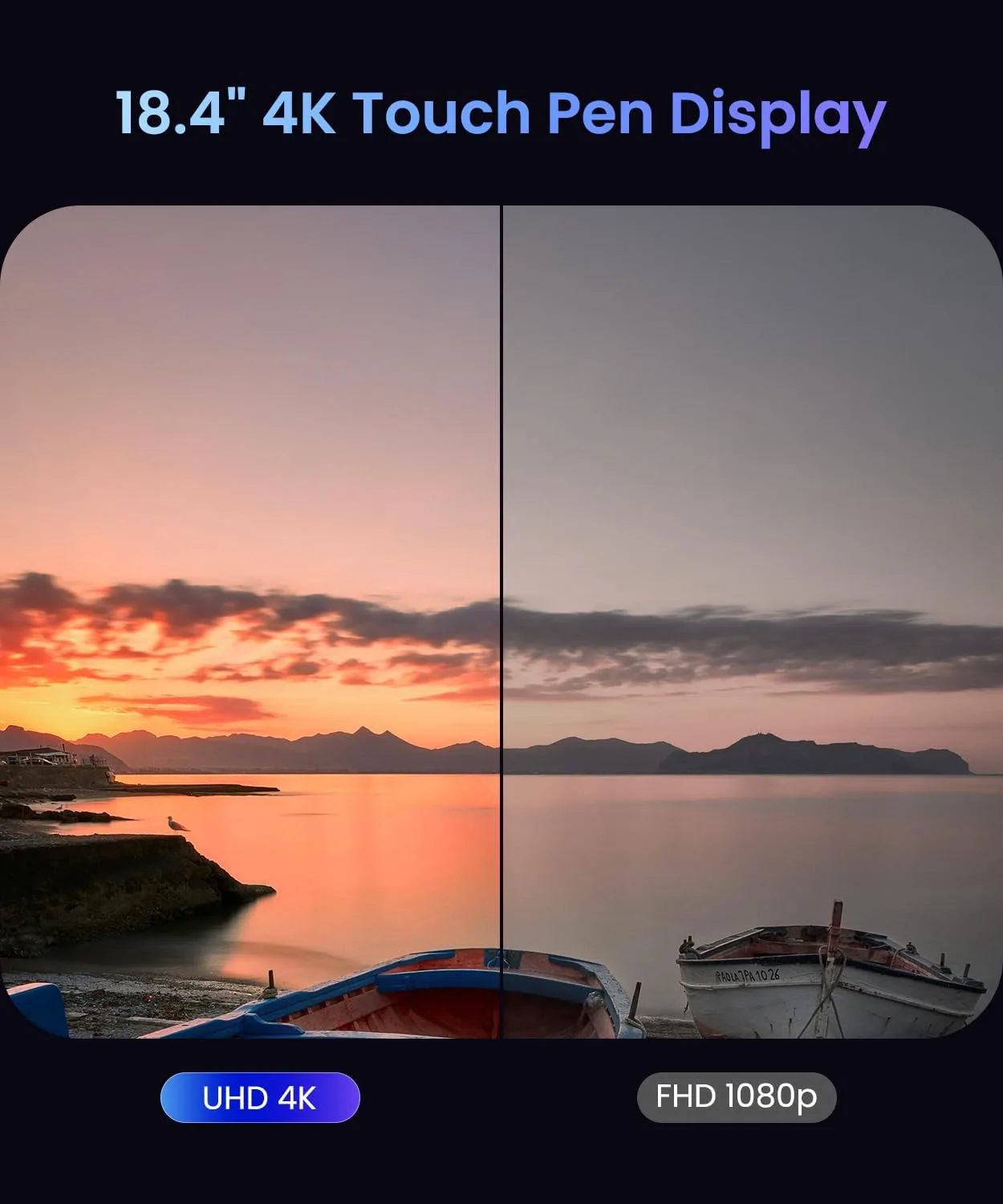 DIGIDRAW Turing Pro 19 18.4" 4K UHD Pen Display 16K Pressure AG+AF Screen