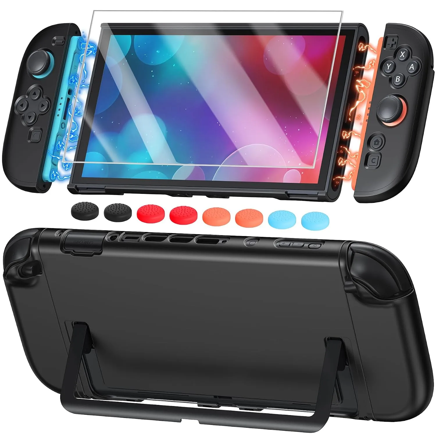 Switch 2 Cover Case&Screen Protector, FYOUNG Dockable Shell for Nintendo 2