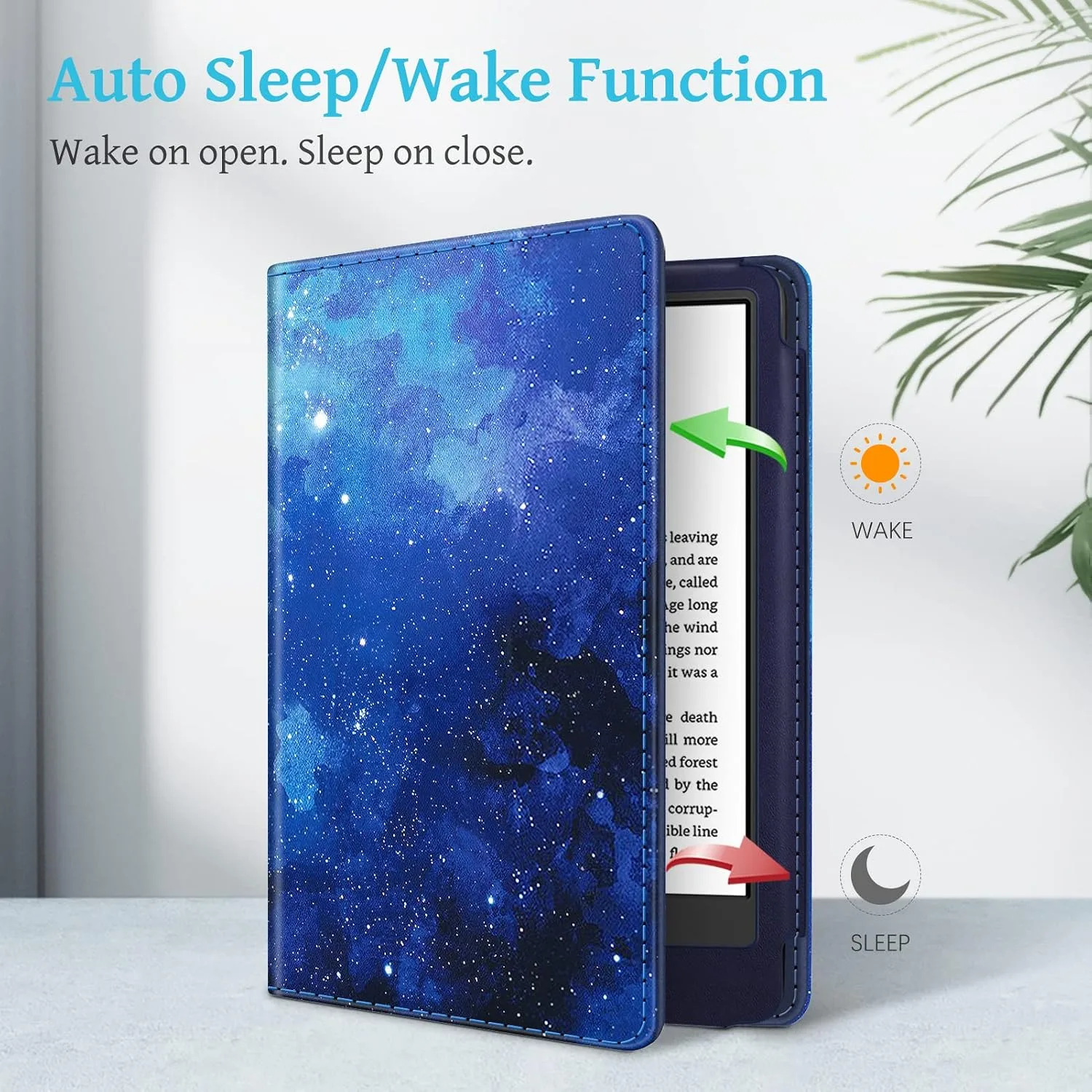Fintie Stand Case for 6" Kindle 11th Generation 2024/2022, Starry Sky