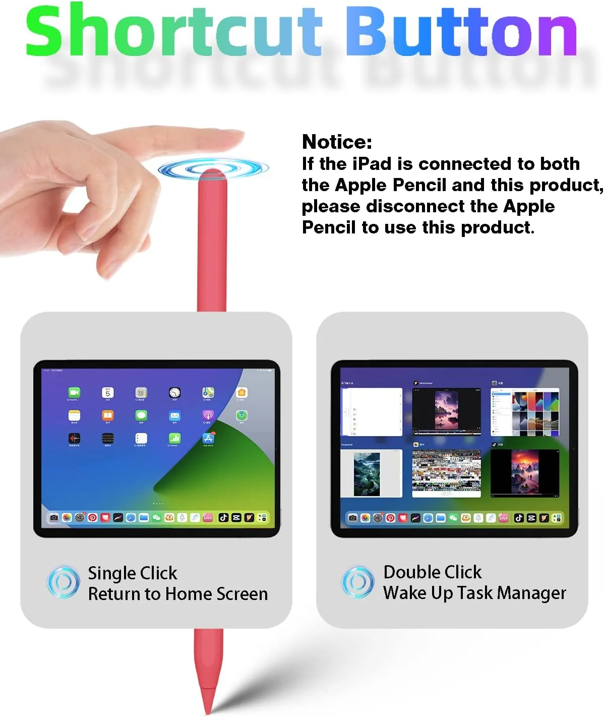 Gnanlen iPad Pencil 2nd Generation with Magnetic Wireless Charging, Same as Apple Pencil 2nd Generation,The Pen Compatible with iPad Pro 11 in 1/2/3/4,iPad Pro 12.9 in 3/4/5/6,iPad Air 4/5,iPad mini