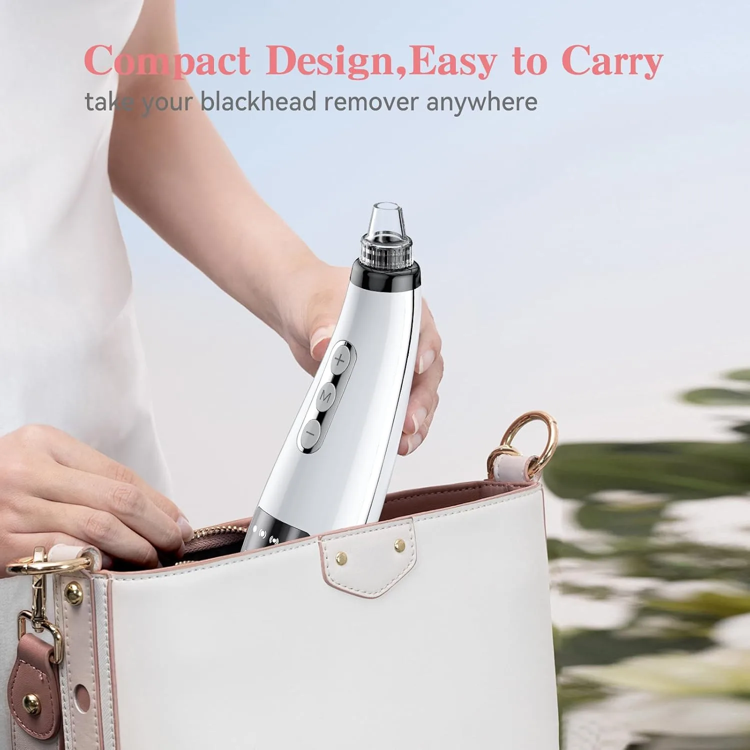 Blackhead Remover Vacuum, Facial Pore Extractor, 5 Suction Levels, 5 Probes