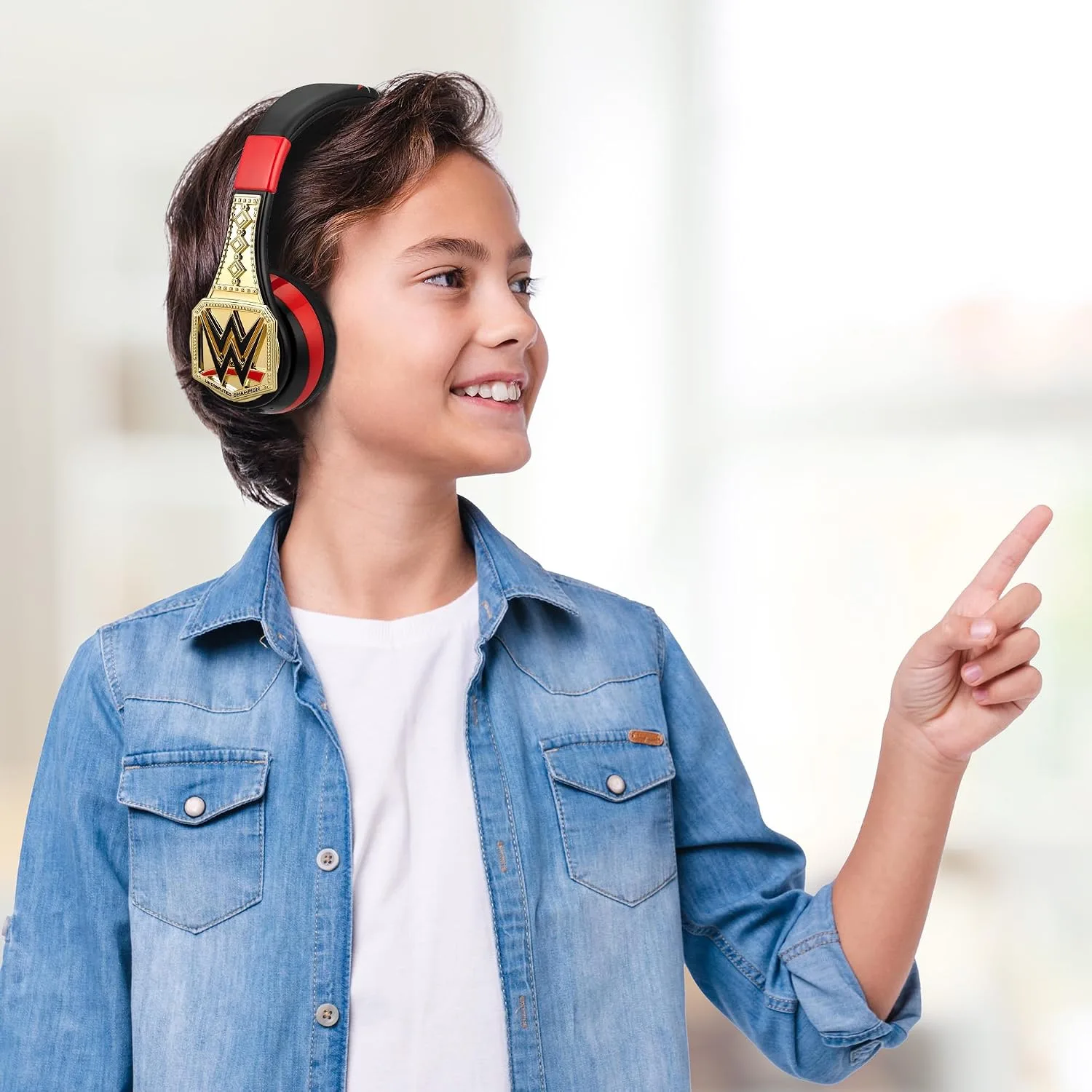 WWE Bluetooth Headphones for Kids, Wireless Headphones for School