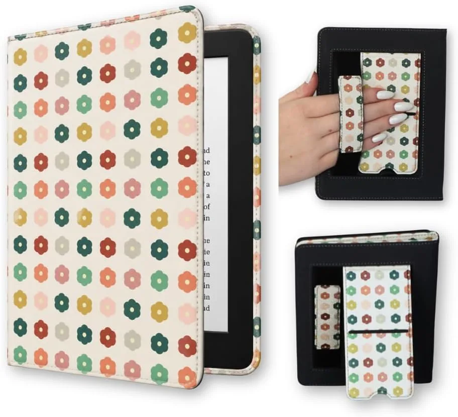 Estuche para Kindle Lash Next Door Retro Reads 12th Gen con correa y soporte