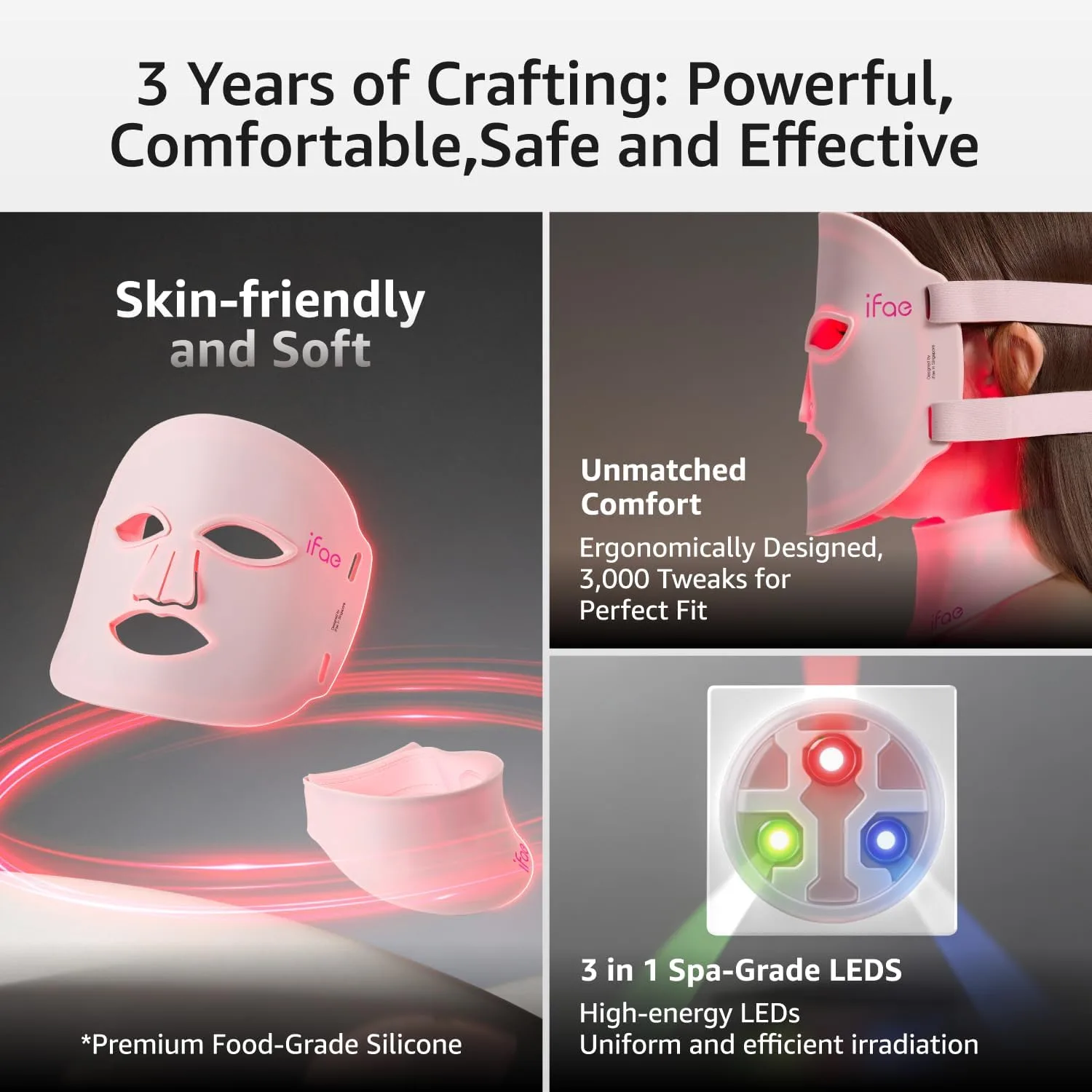Red Light Therapy Mask for Face and Neck with 396 LEDs