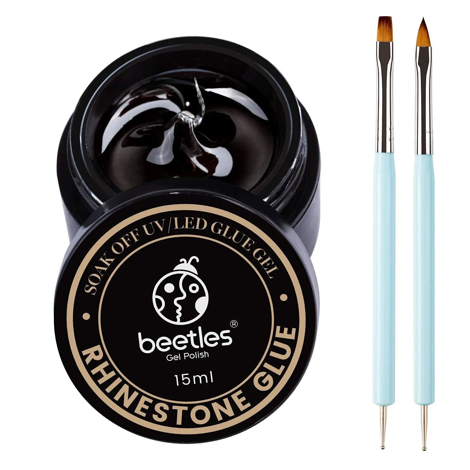 Beetles Rhinestone Glue for Nails, Nail Gem & Charm Glue Gel, 15ml