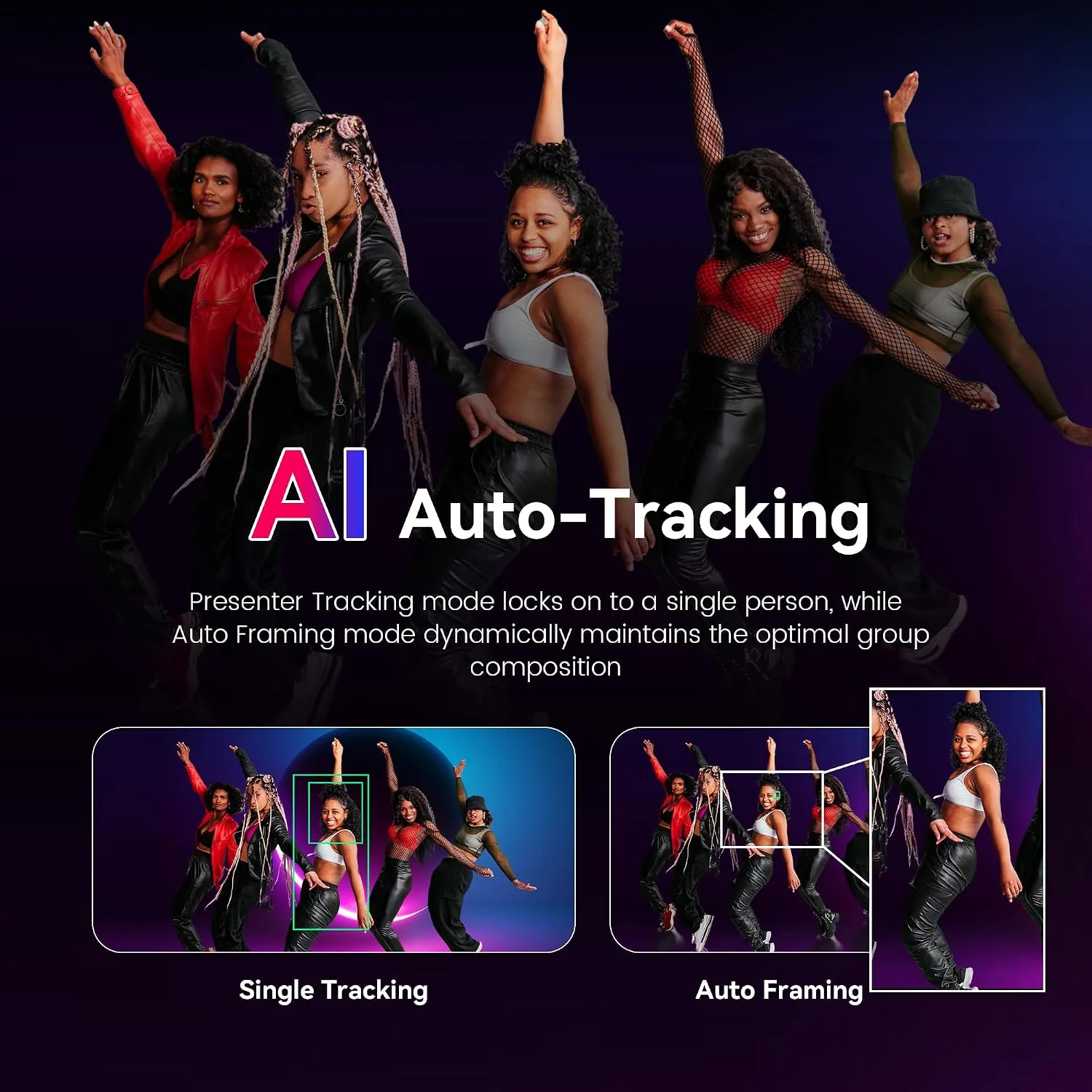 4K NDI PTZ Camera AI-Auto Tracking, 20X Optical Zoom, USB3.0/HDMI/LAN PoE, IP Live Streaming, Conference Room Camera for Church Services Education Conference Events, Work with YouTube OBS