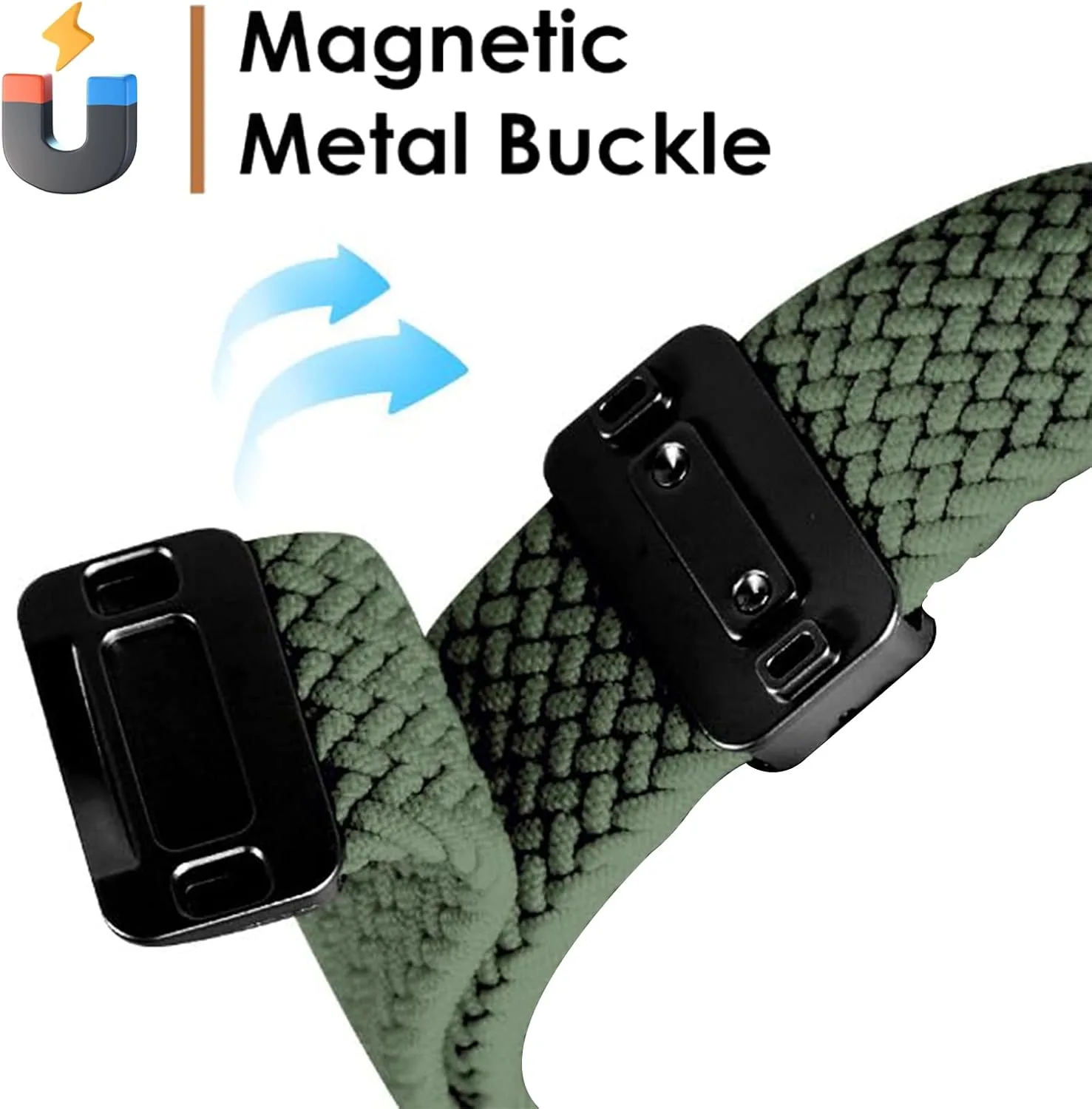 2 Pack Nylon Magnetic Band for COROS PACE 4/3/APEX 2 PRO/APEX PRO/APEX46mm