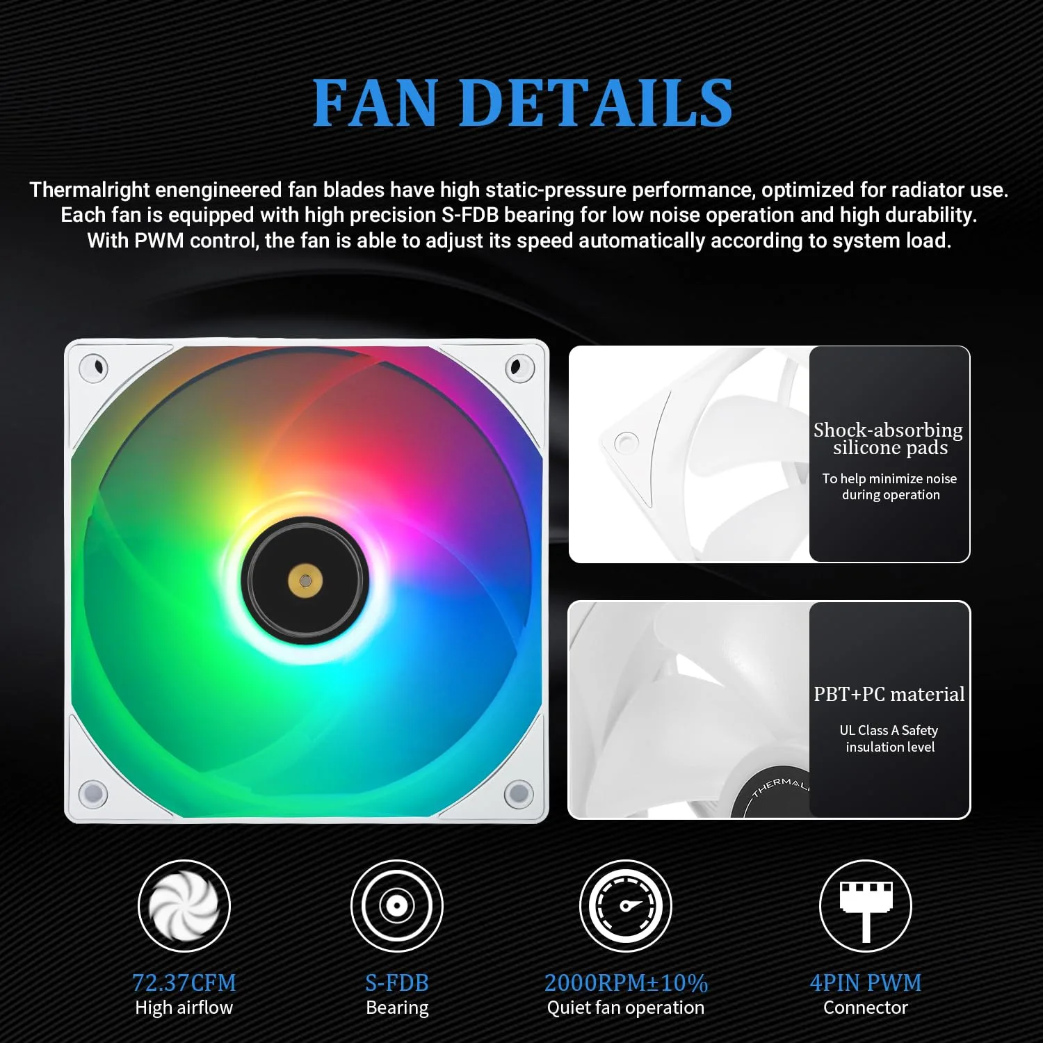 Thermalright Frozen Notte 240 White ARGB V2 Water Cooling CPU Cooler,240 White CPU Cooler Specifications, Double PWM Fans,S-FDB Bearings, Suitable for AMD/AM4 AM5, Intel LGA 1700/1150/1151/1200/2011