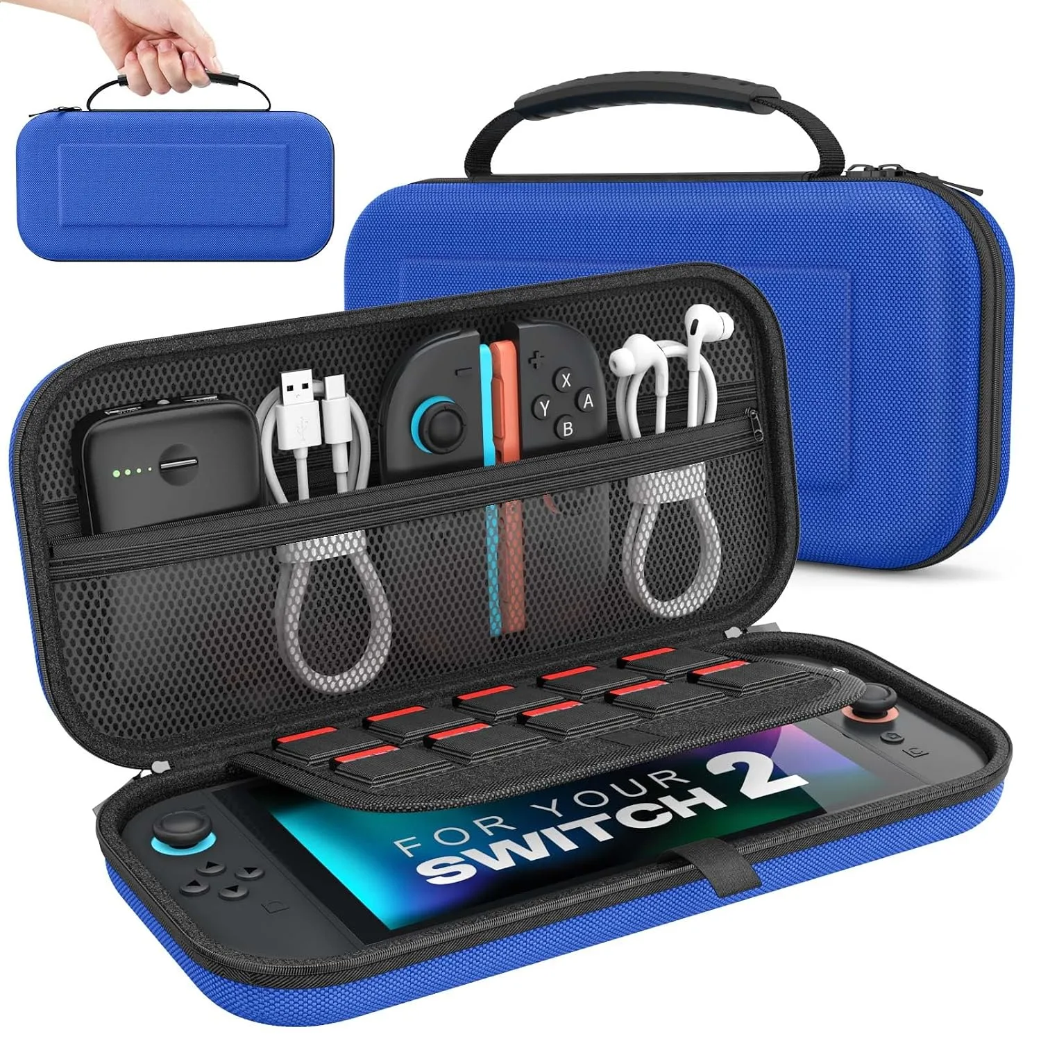MoKo Carrying Case for Nintendo Switch 2 2025 Holds 10 Cartridges w/Pockets
