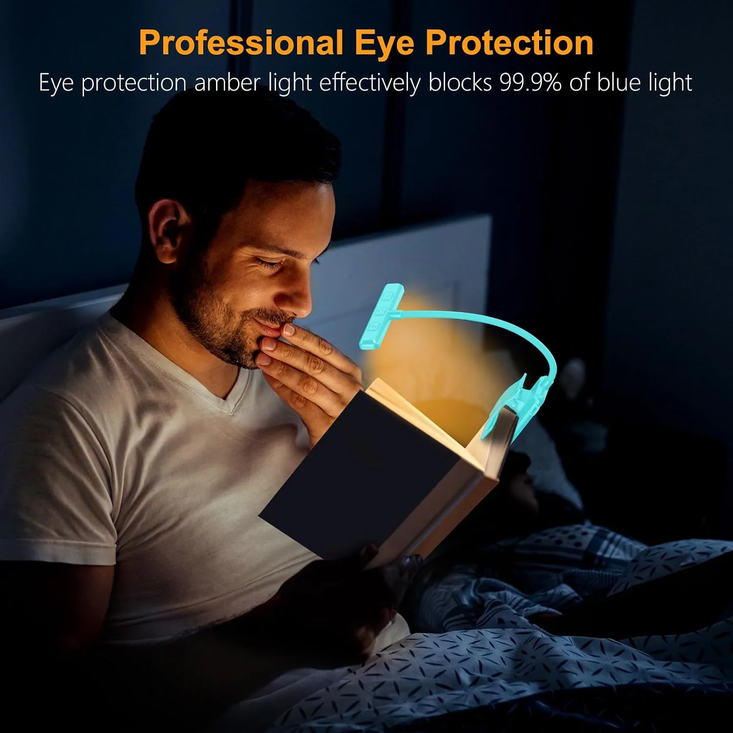 Gritin 19 LED Rechargeable Book Light for Reading in Bed