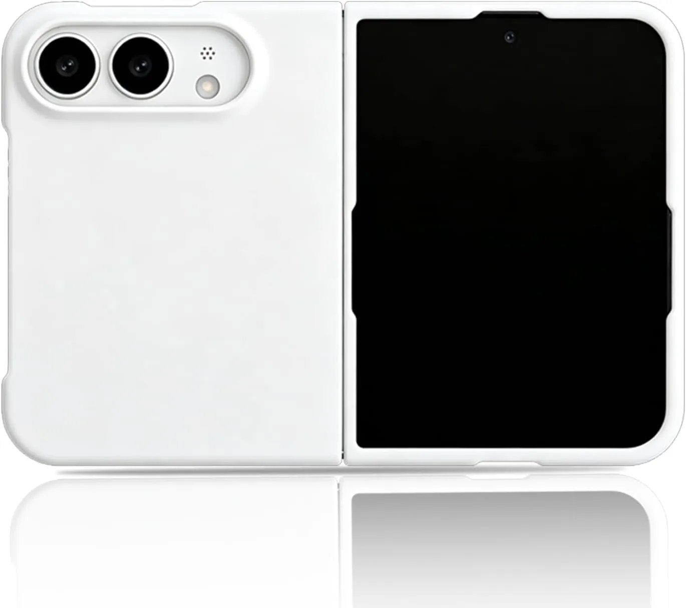 Matte PC Case for iPhone Duo - White