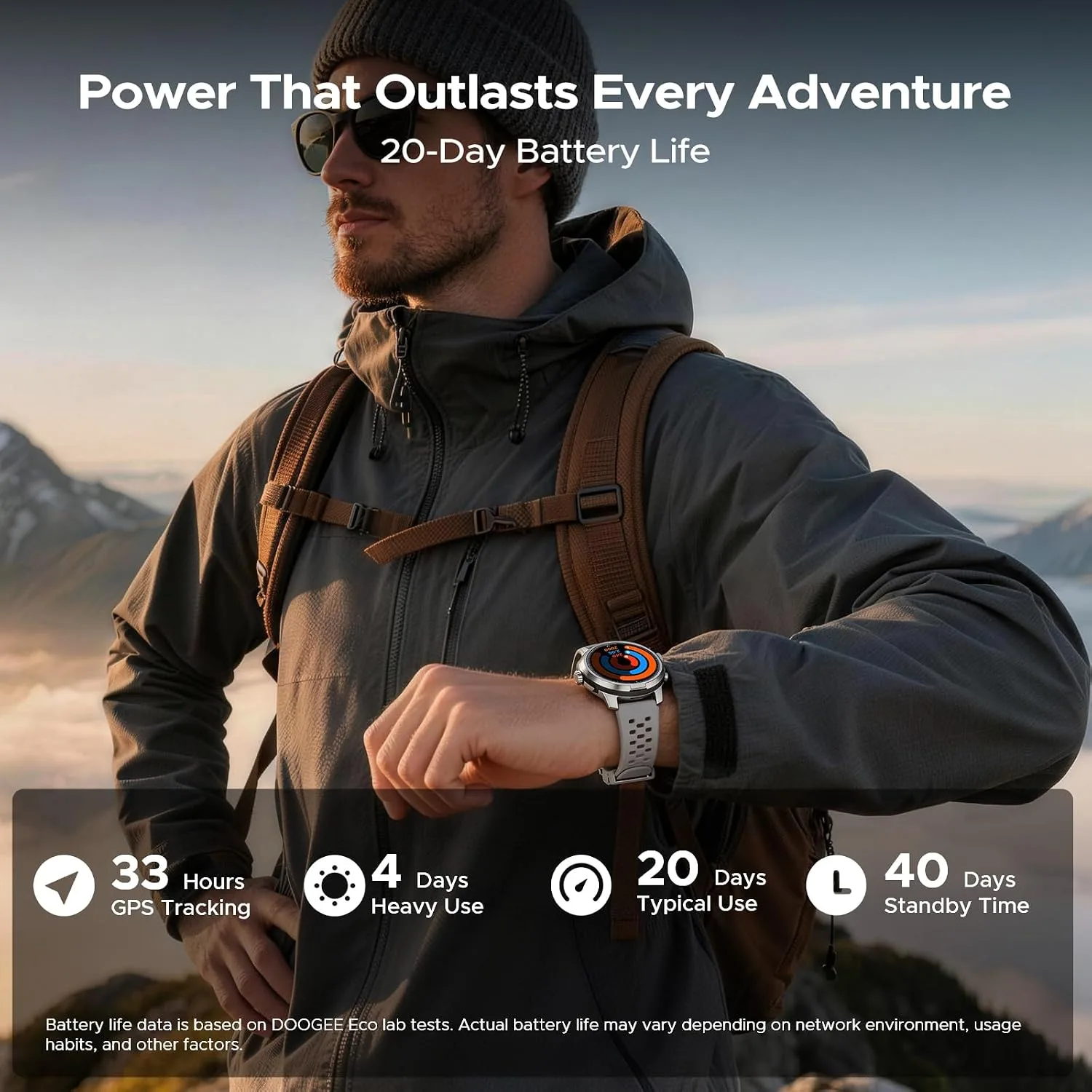ANYMOVING M1 Smart Watches,Dual-Band GPS & 170+ Sports Modes