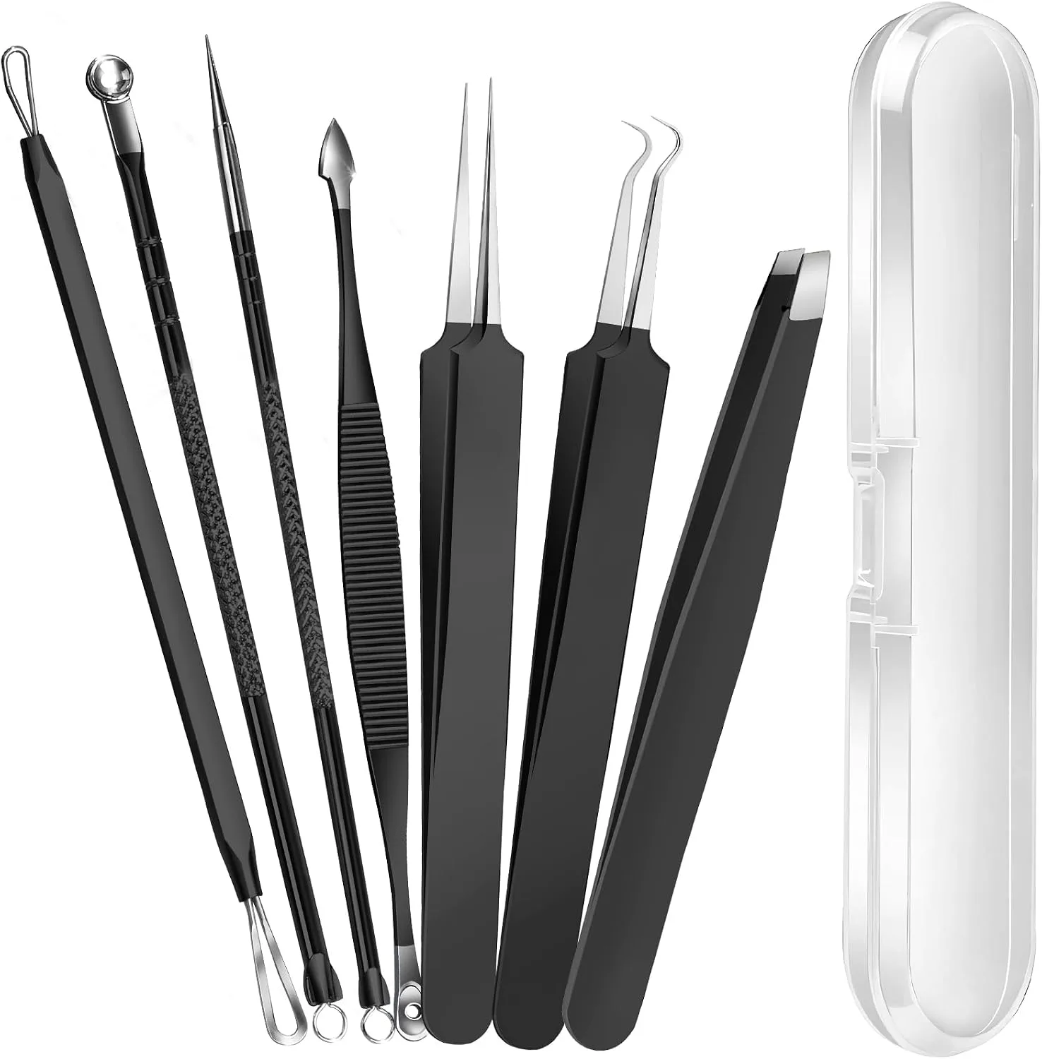 Kit de herramientas para extracción de puntos negros Teenitor 7 piezas negro