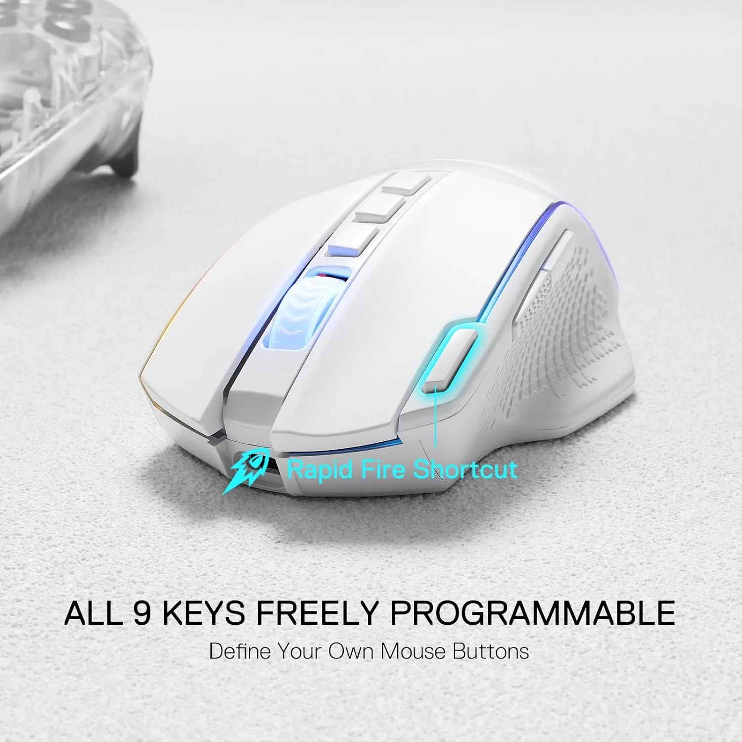 Redragon M991 3-Mode Wireless RGB Gaming Mouse 26000 DPI Remapping Keys