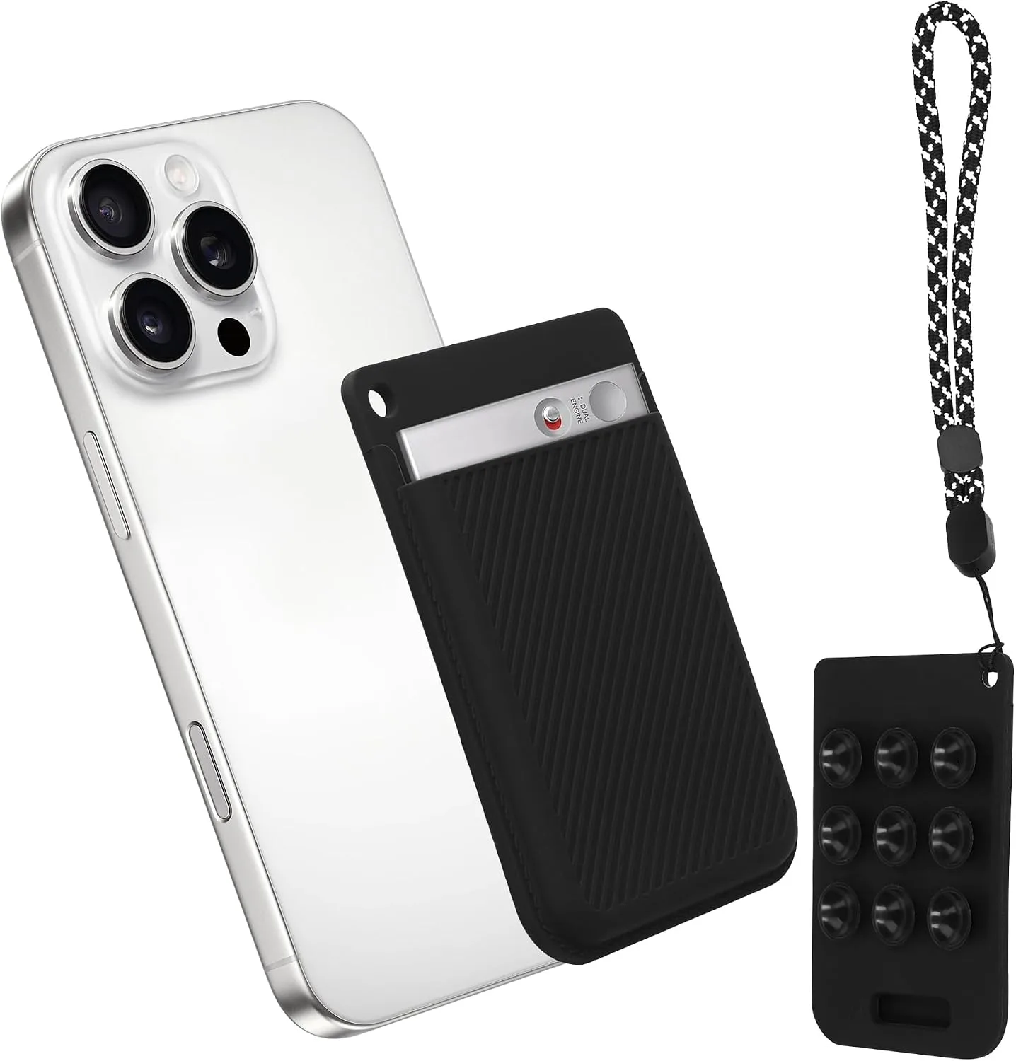Estuche kwmobile para grabadora de voz PLAUD Note AI Voice Recorder negro