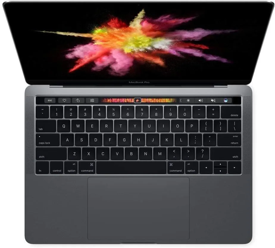 Apple MacBook Pro with Retina, Touch Bar, Intel Core i5 Dual Core 3.1GHz, (13-inches, 16GB RAM, 256GB SSD) - Space Gray (Renewed)