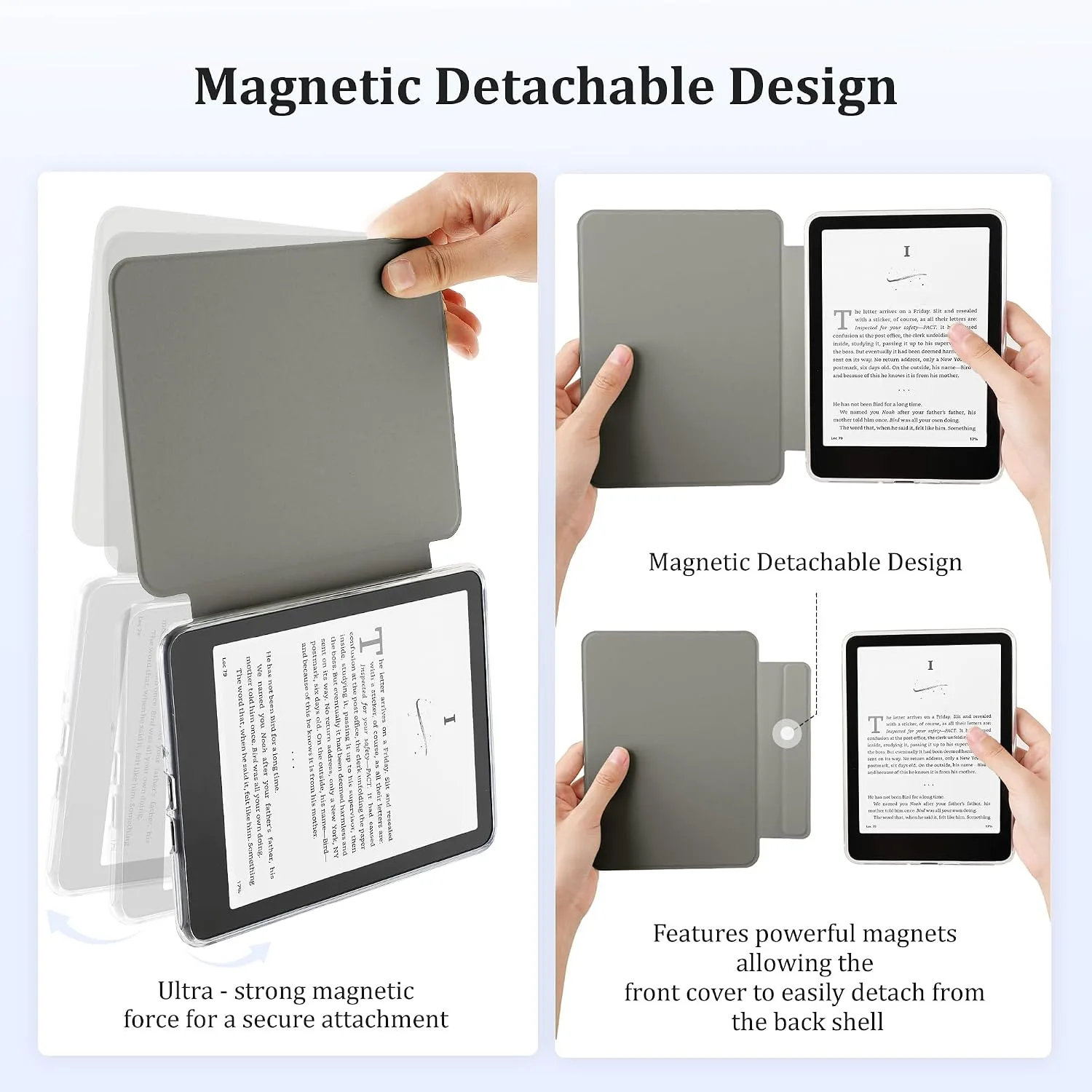 SESENSE Magnetic Case for 7'' Kindle Paperwhite 12th Gen 2024 & Colorsoft