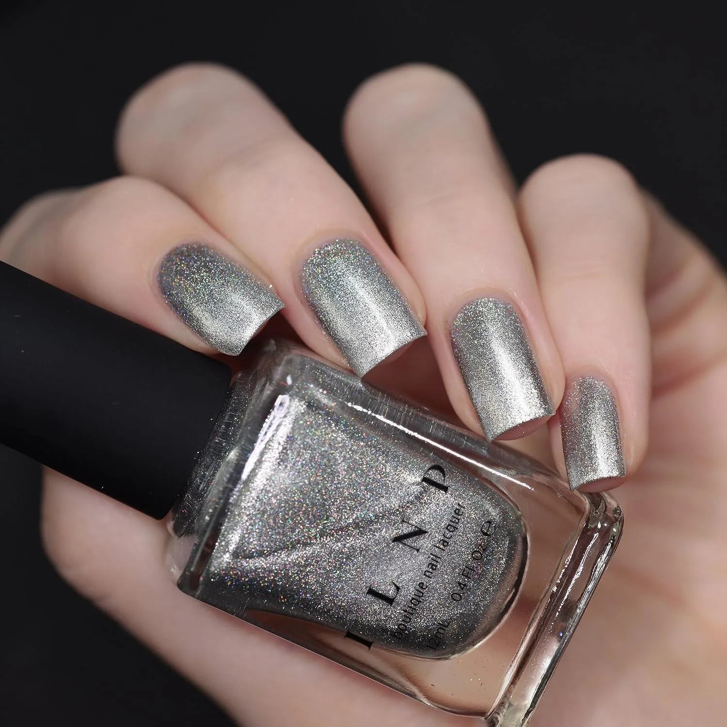 ILNP Avalanche - Pure Silver Holographic Nail Polish