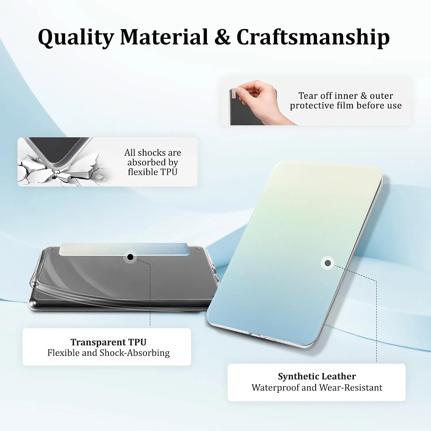 SESENSE Magnetic Case for 7'' Kindle Paperwhite 12th Gen 2024 & Colorsoft