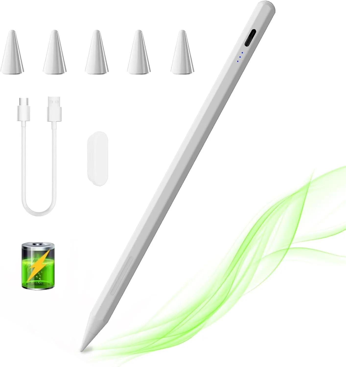 Lápiz Stylus Aijues para iPad 6ª-11ª Generación carga rápida y rechazo de palma
