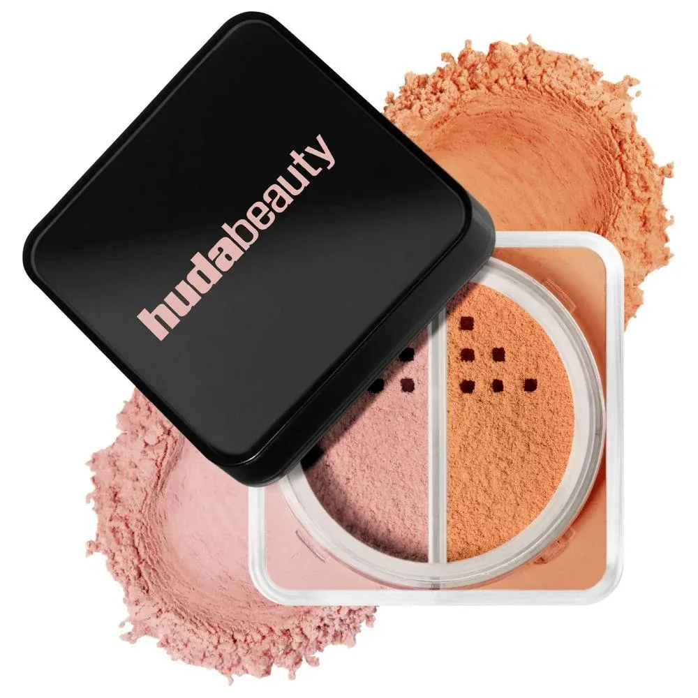 Easy Bake Polvo Suelto Difuminador para Hornear y Fijar - Cherry Peach cherry blossom cake (sheer soft pink) & peach pie (light peach) - Pink Pumpkin pink velvet cookie (deep rosy pink) & pumpkin p