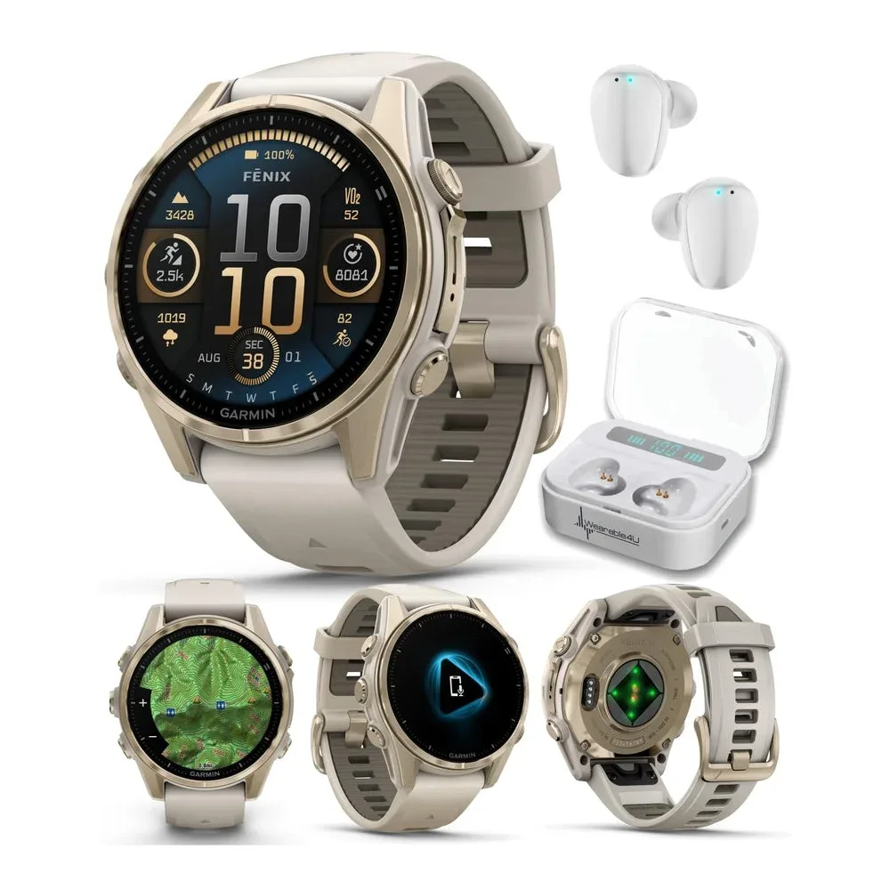 Smartwatch Garmin Fenix 8 43 mm Sapphire AMOLED GPS Multisport Oro Suave