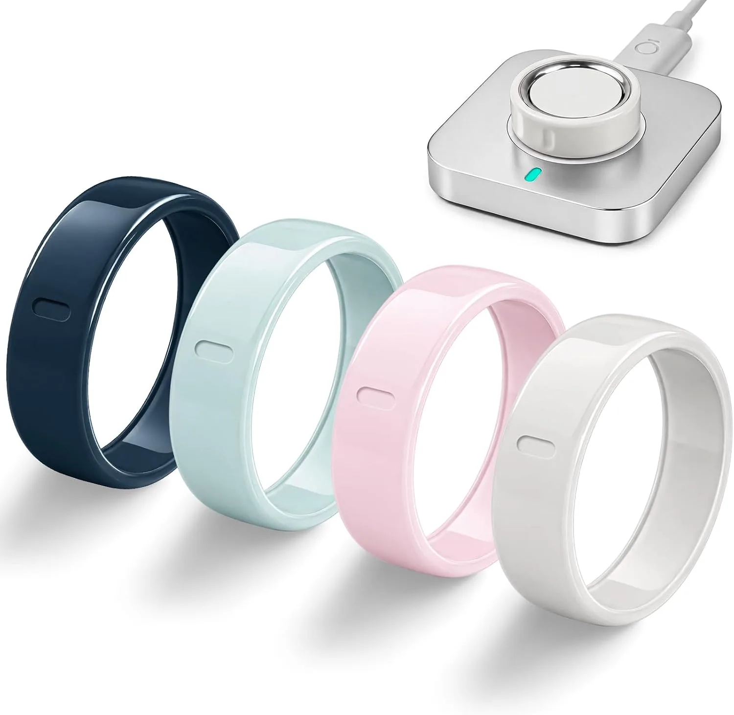Protector para anillo Sylacor 4 unidades TPU acabado cerámico compatible con Oura Ring 5
