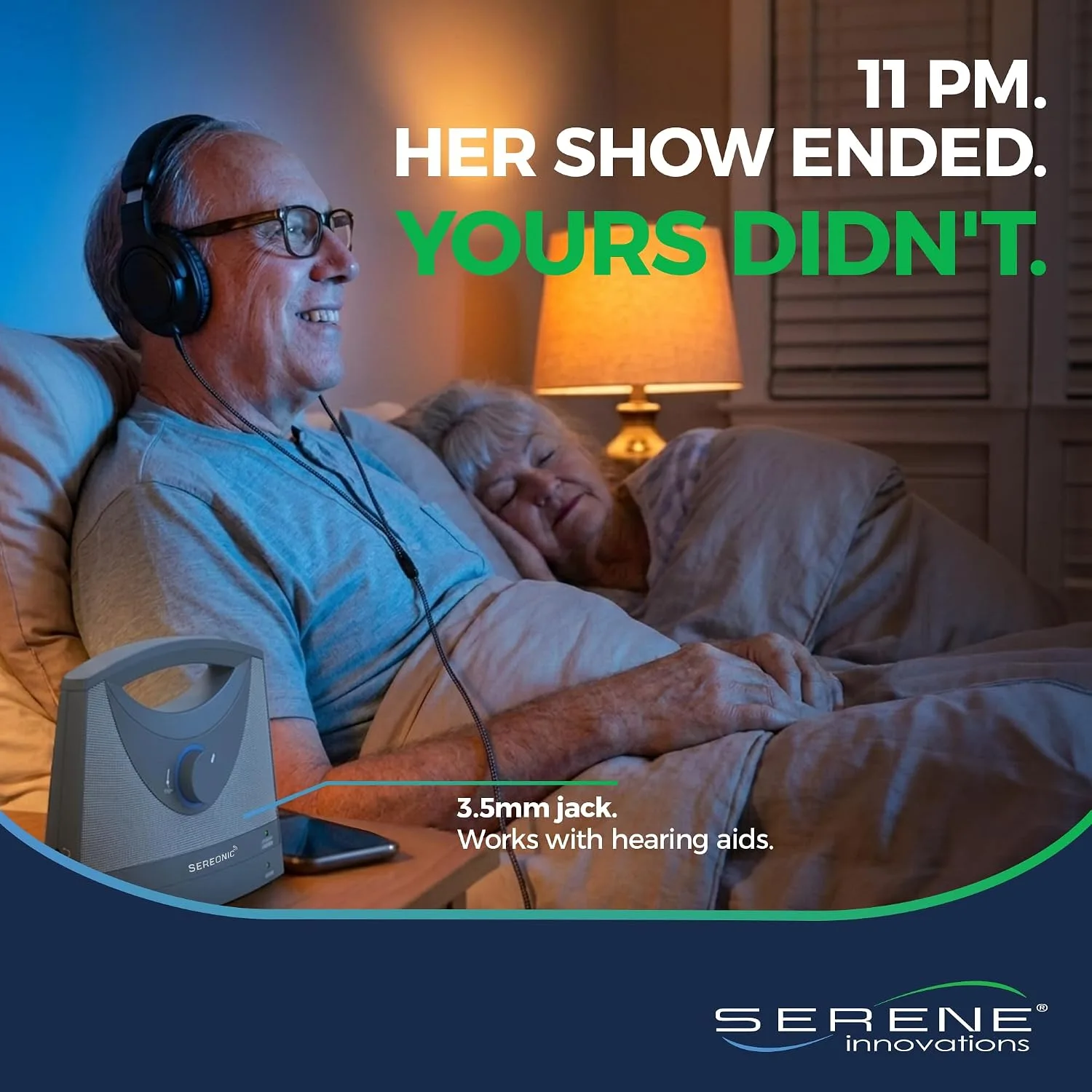SEREONIC Wireless TV Speakers for Hard of Hearing - Portable, Powerful, and Convenient