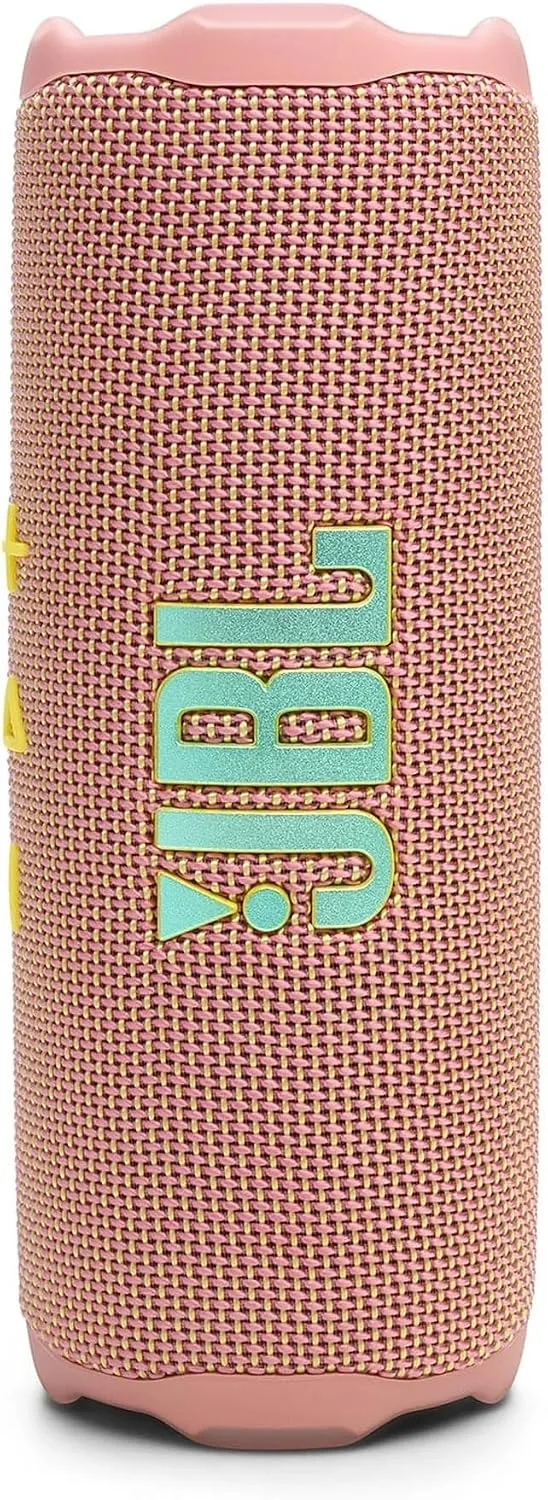 JBL Flip 7 Portable Bluetooth Speaker, IP68 Waterproof, Dustproof, Drop-Proof, PushLock System, AI Sound Boost, 16H Battery, Megen Hardshel Protection Case (Pink)