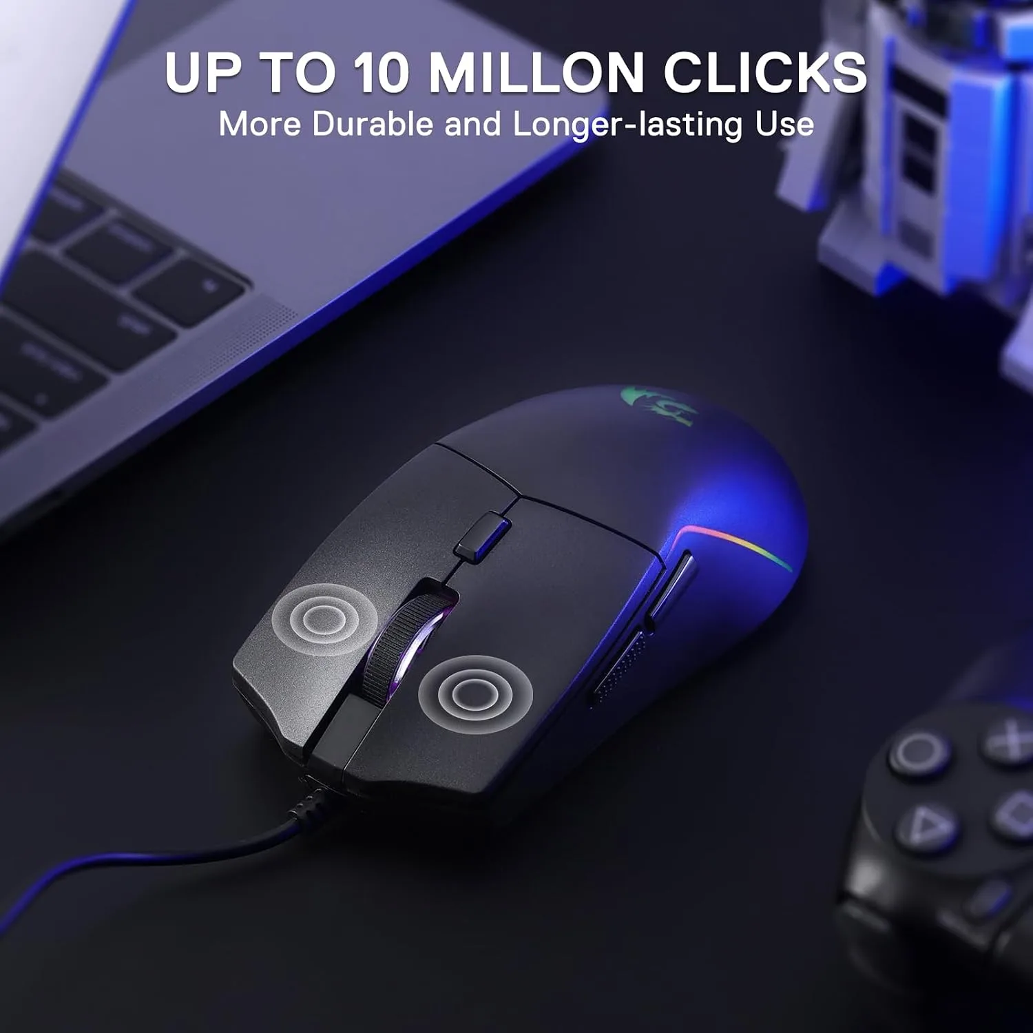 Redragon M730 Wired RGB Gaming Mouse 10K DPI Lightweight Remapping Keys