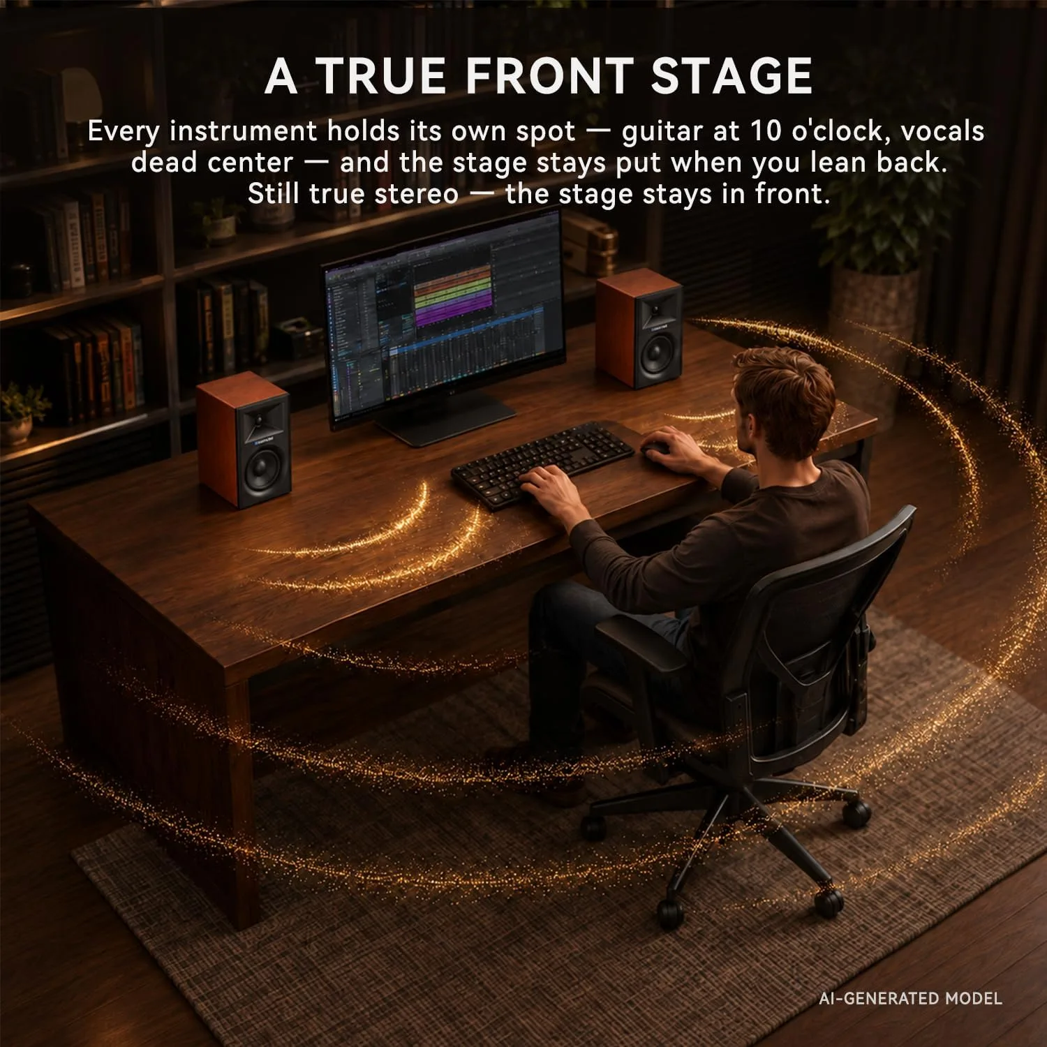 Sanyun SW203 3" 60W Computer Speakers for Desktop Monitor PC, 24bit DAC