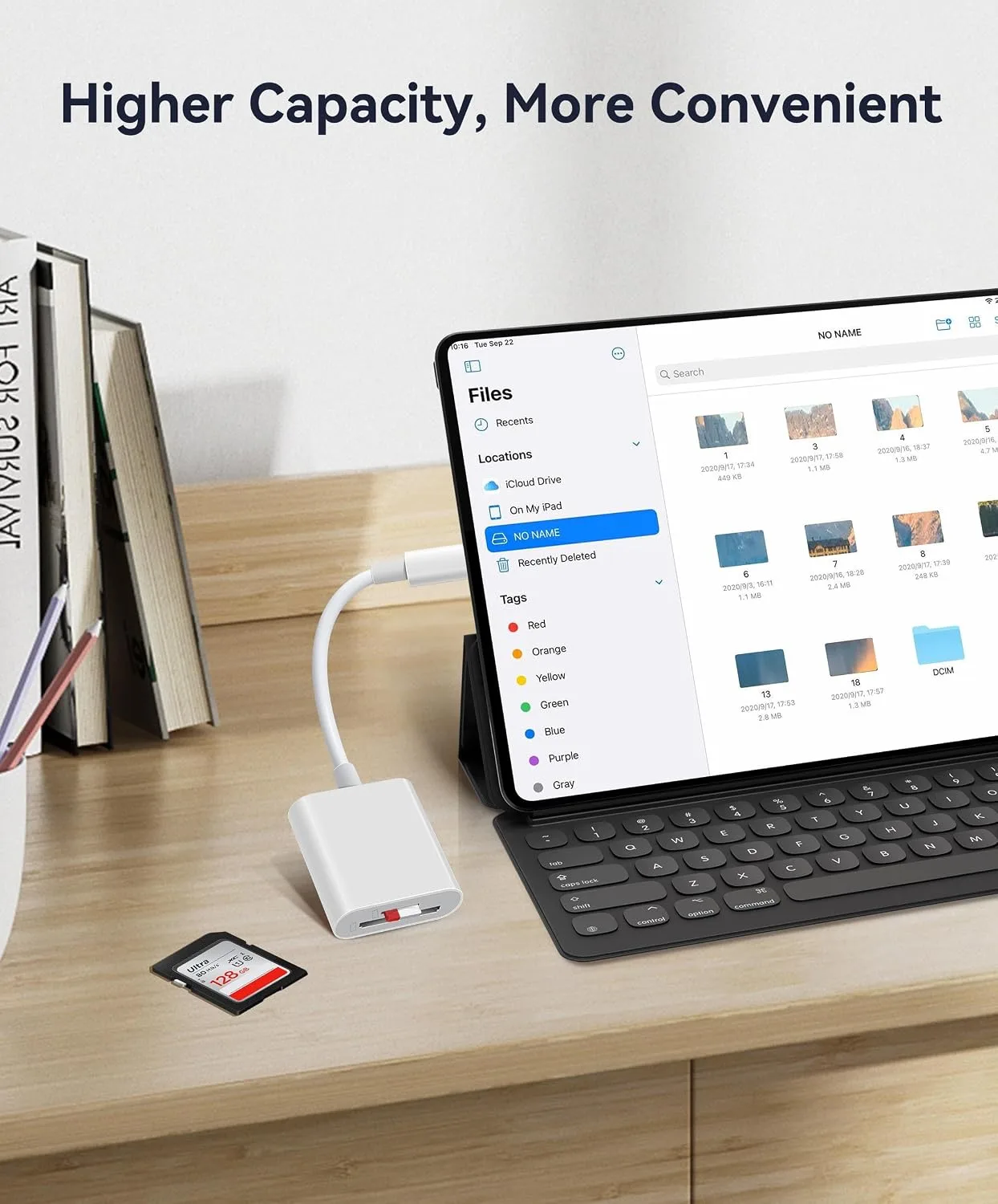 USB C SD Card Reader, WNXSLOAD SD Card Adapter with SD MicroSD Dual Slots for iPhone 15 16 iPad Mac MacBook Laptop, USB-C/TypeC High-Speed Trail Camera Memory Card Reader, Plug & Play - 2 Slots