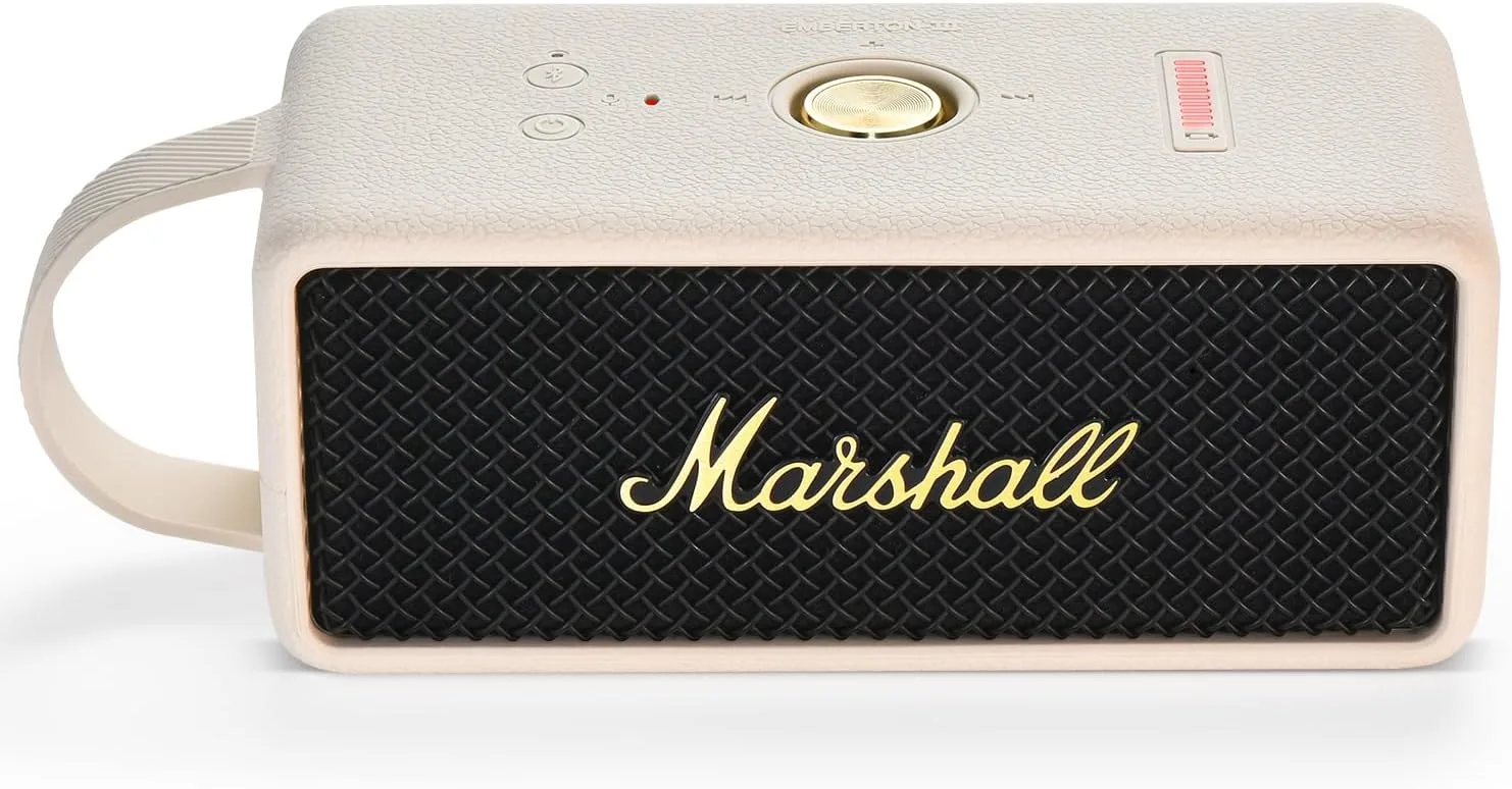 Estuche de silicona para Marshall Emberton III color crema