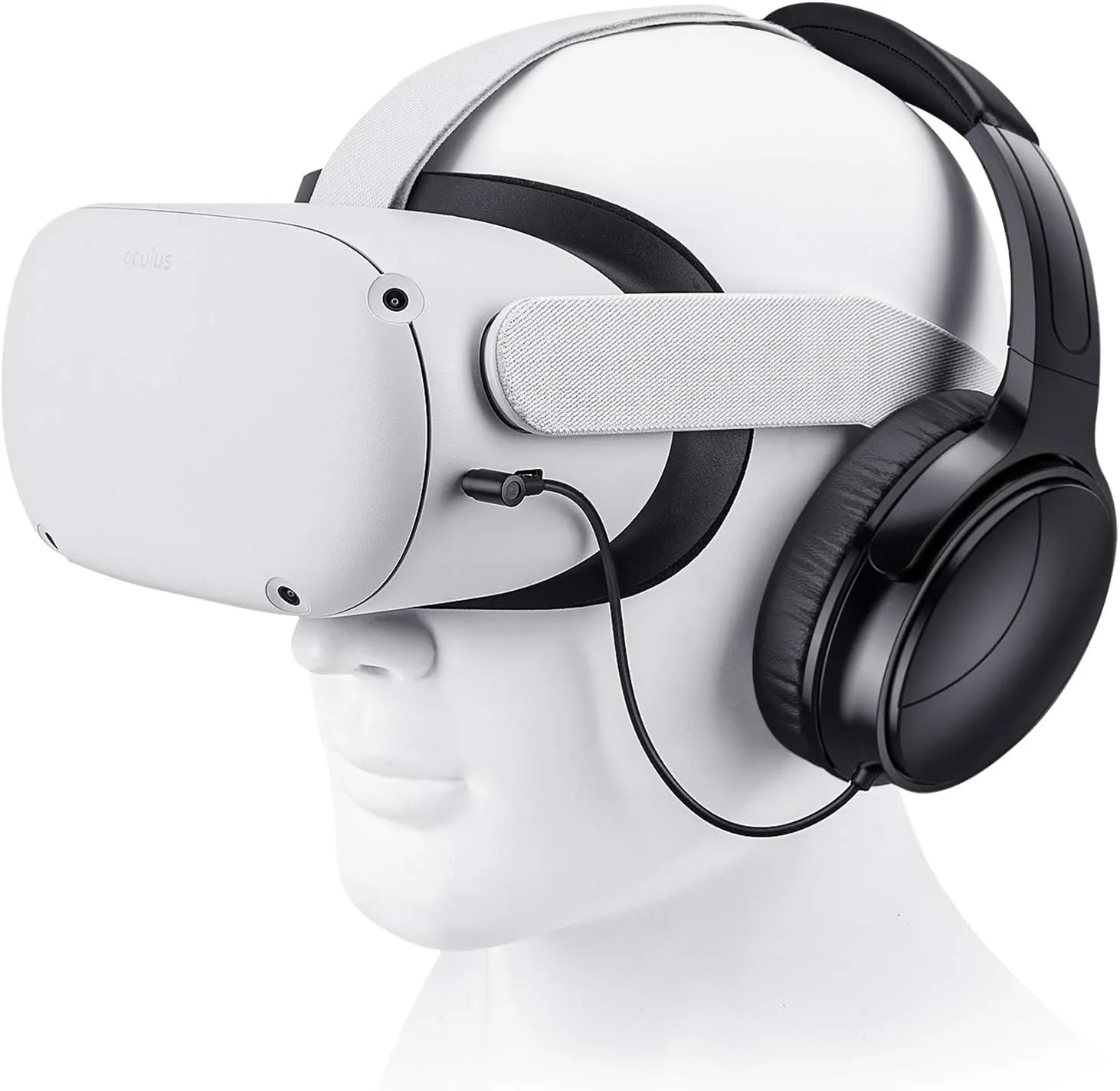 SARLAR VR Gaming Headphones for Quest 2/Quest 3 Increase VR Immersion, Custom Length Cable, Optimized Gaming Audio Driver, Memory Protein Ear Pads Noise Isolating and Other Accessories