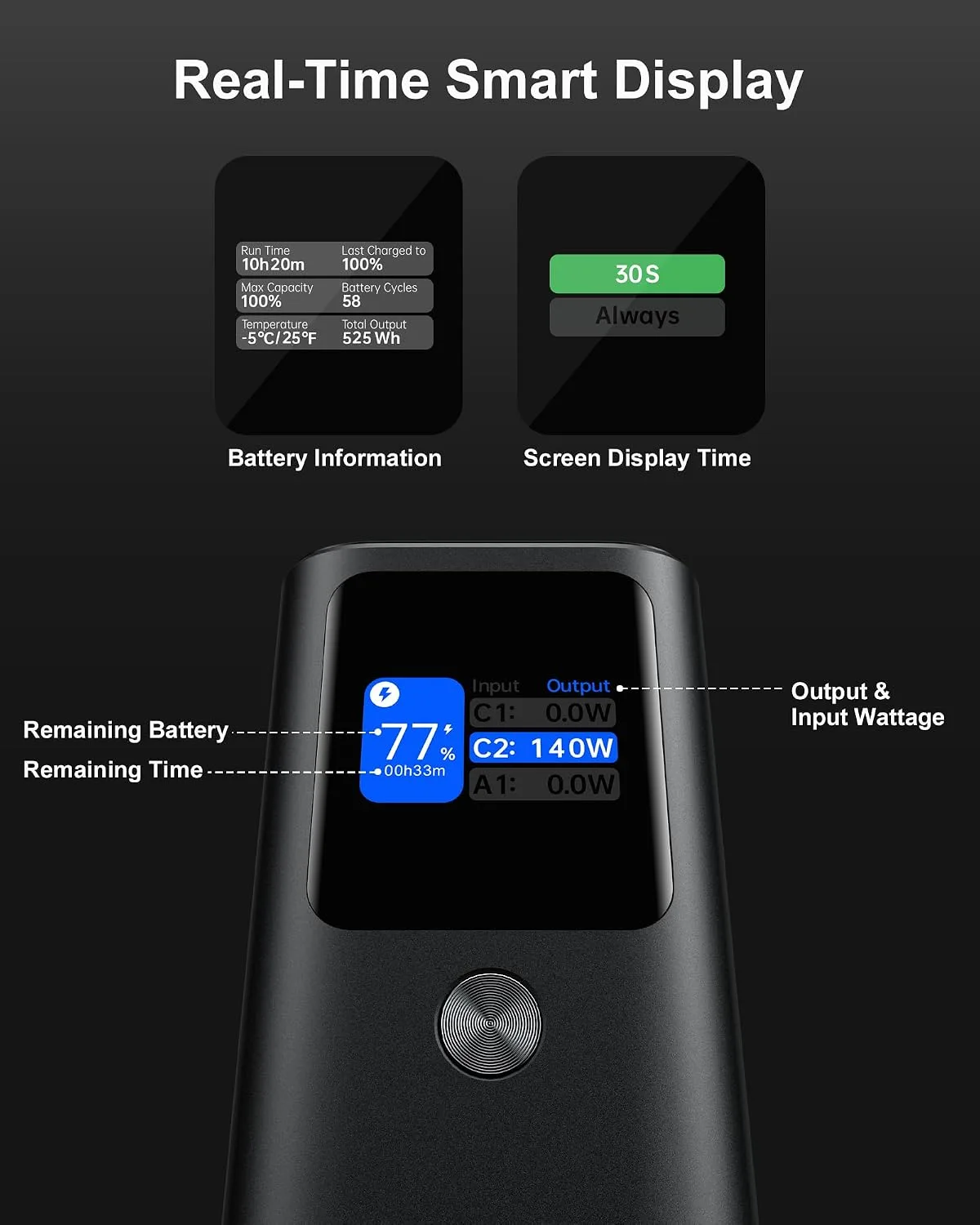 AsperX Laptop Power Bank, 27,600mAh 162.5W PD3.1 Charging Aluminum Unibody