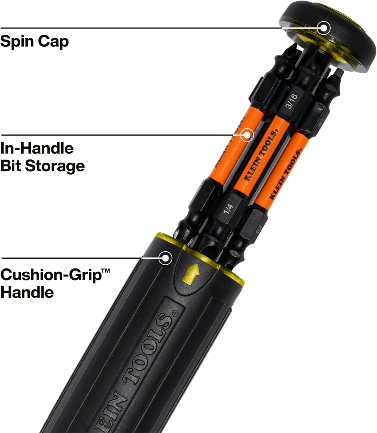 Klein Tools 32315HD 15-in-1 Multi-Bit Ratcheting Screwdriver, 8-Piece