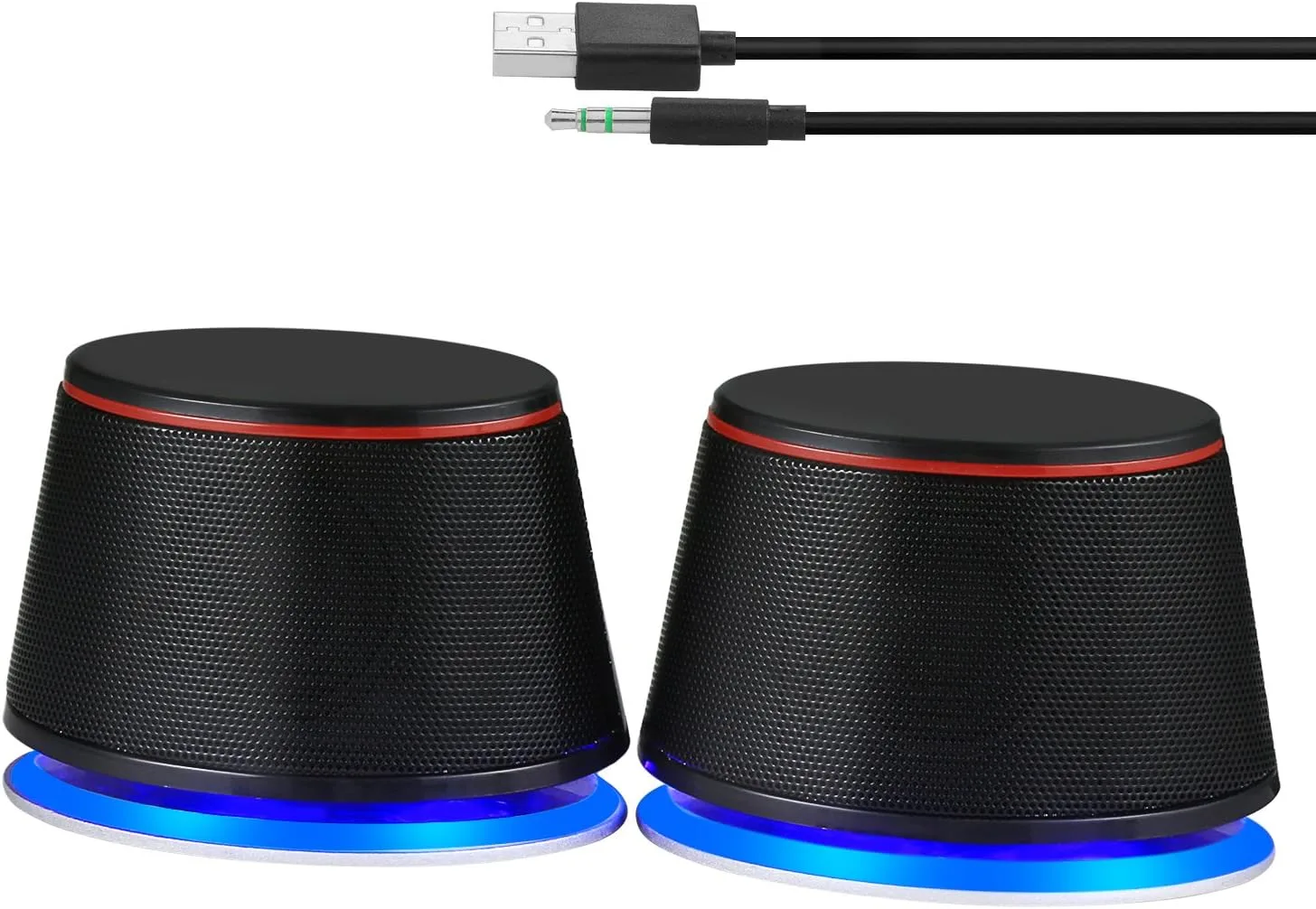 Sanyun SW102 Computer Speakers for Desktop PC Laptop, 2.0 USB Powered