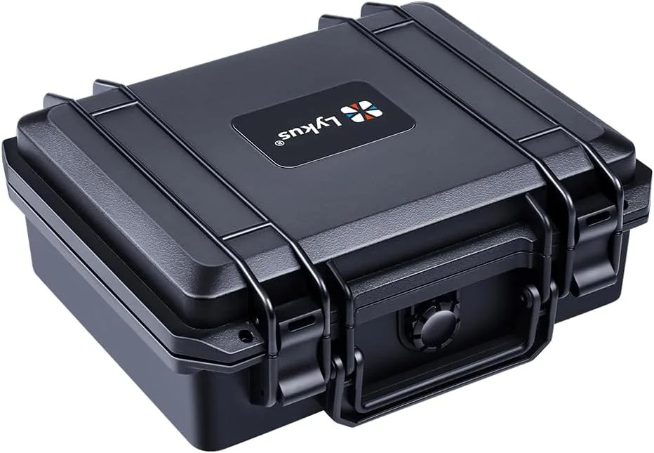 Lykus HC-2510 Waterproof Hard Case with Foam, Inner Size 8.66x6.69x3.11in