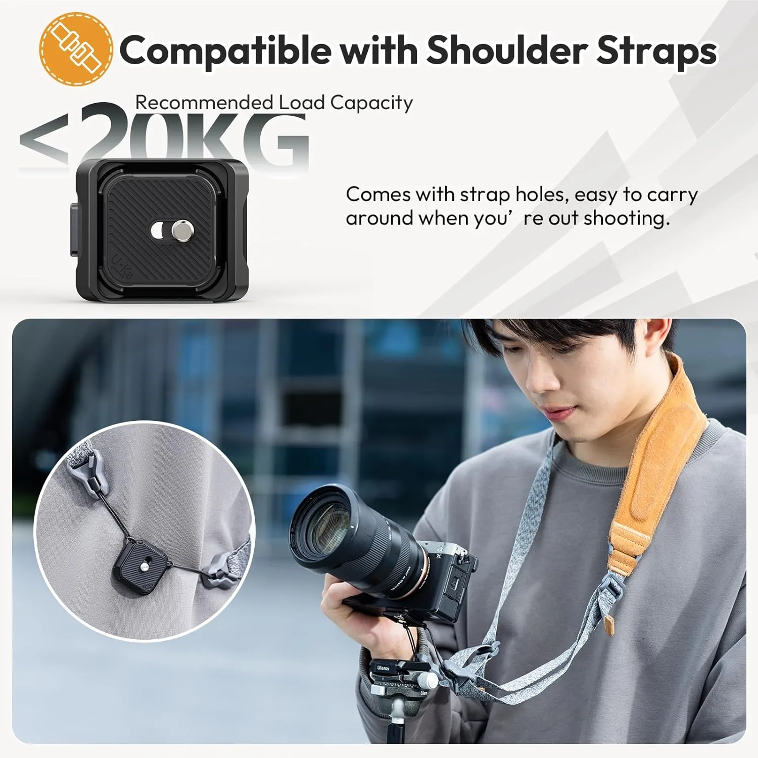 ULANZI UKA01 Camera Quick Release Plate, Tripod Mount Camera Adapter Kit