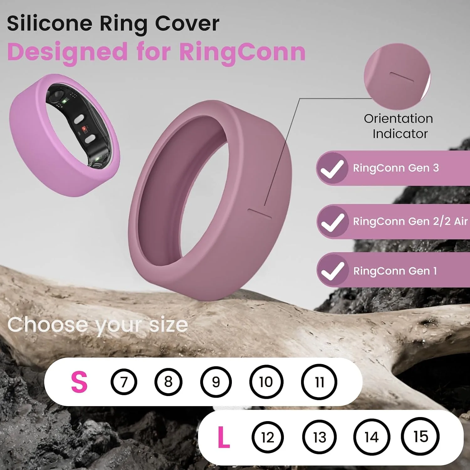 10 Pack Ring Cover for RingConn Gen 3/ Gen 2, Elastic Silicone Ring Protector for RingConn Gen 2 Air Working Out Accessories Men Women (All 10 Colors-4, S (7/8/9/10/11))